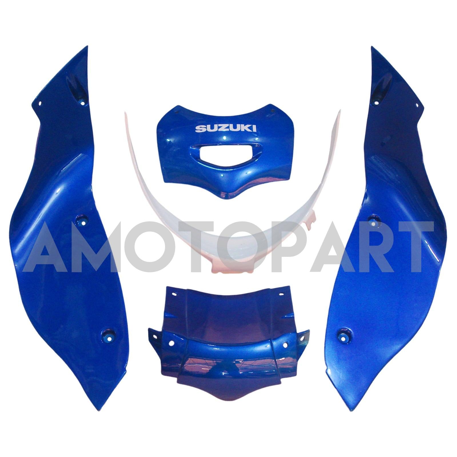 Amotopart Suzuki 2003-2006 Katana GSXF600/750 Blue White Fairing Kit