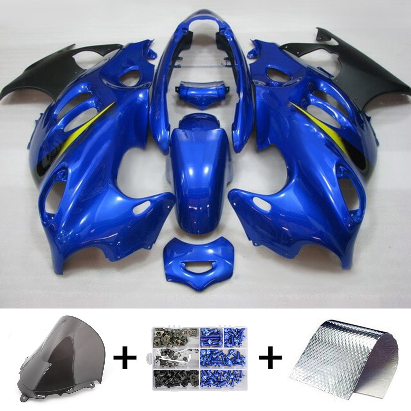 Amotopart 2003-2006 Suzuki Katana GSXF600/750 Fairing Blue Kit