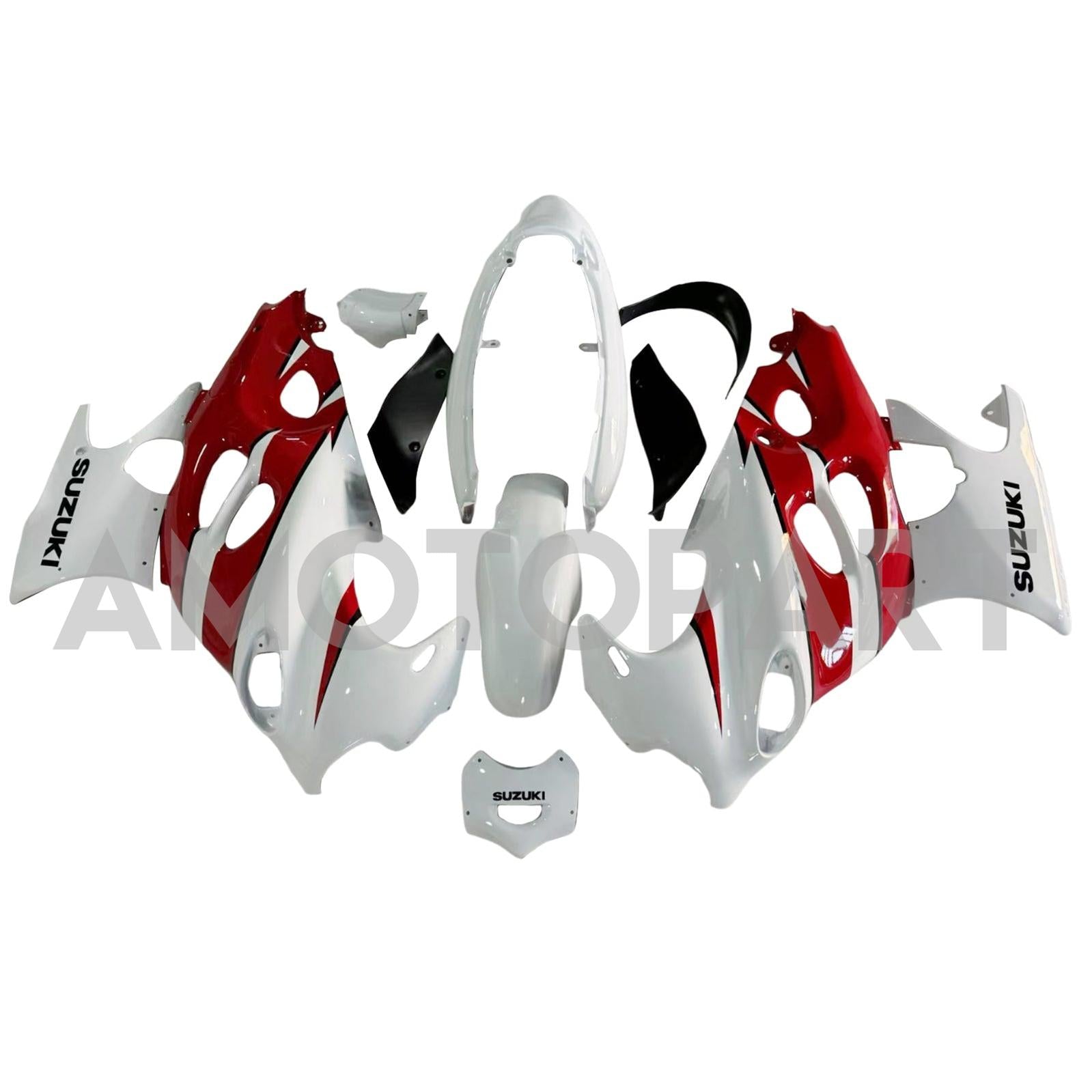 Amotopart Suzuki 2003-2006 Katana GSXF600/750 White Red Fairing Kit