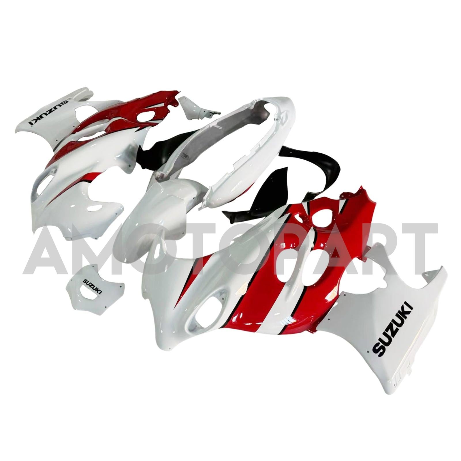 Amotopart Suzuki 2003-2006 Katana GSXF600/750 White Red Fairing Kit