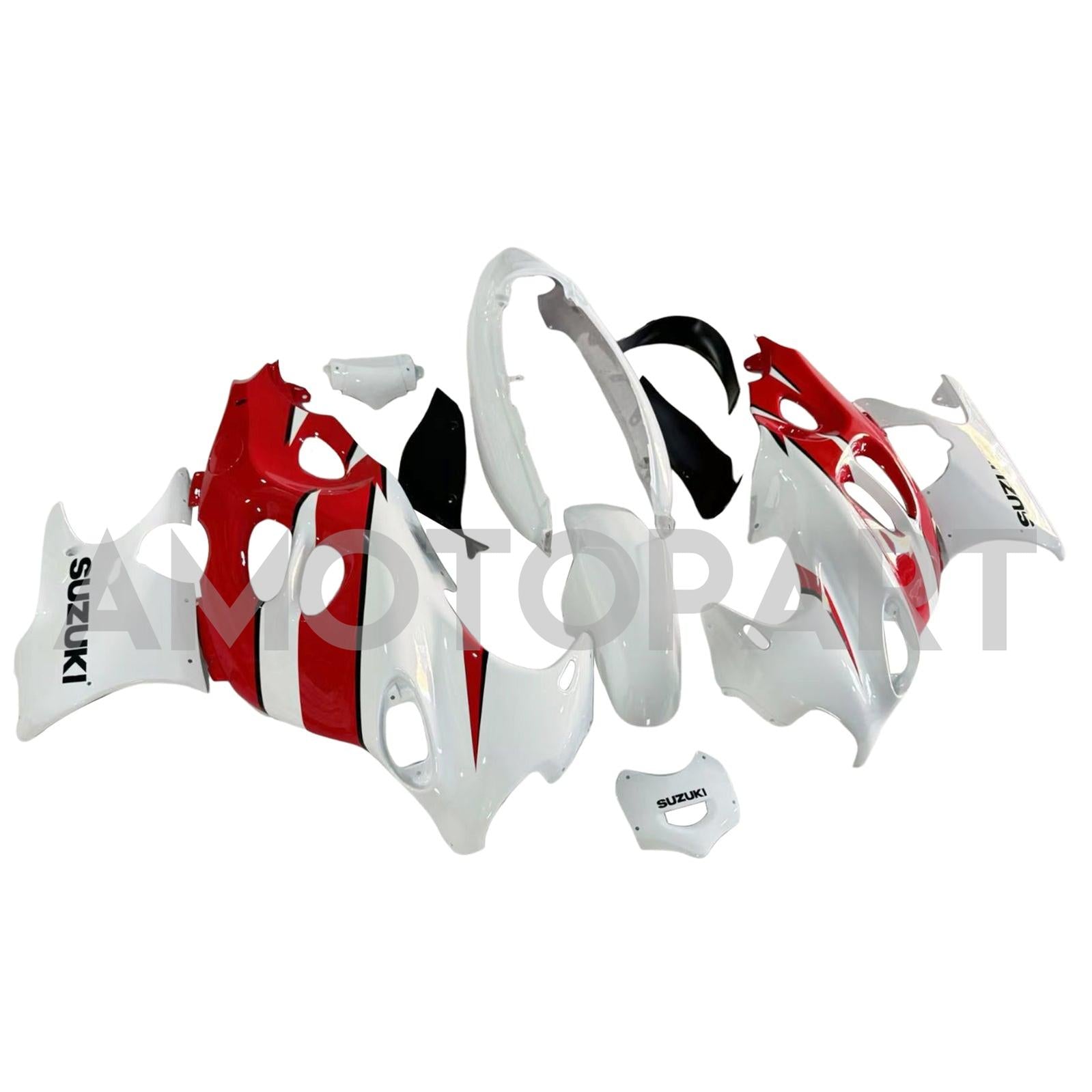 Amotopart Suzuki 2003-2006 Katana GSXF600/750 White Red Fairing Kit