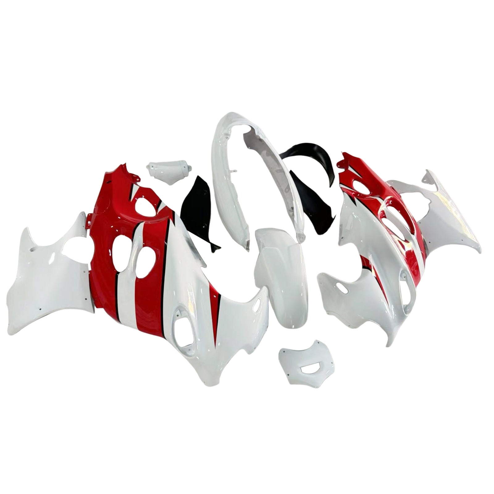 Amotopart Verkleidungsset für Suzuki 2003–2006 Katana GSXF600/750, Weiß, Rot