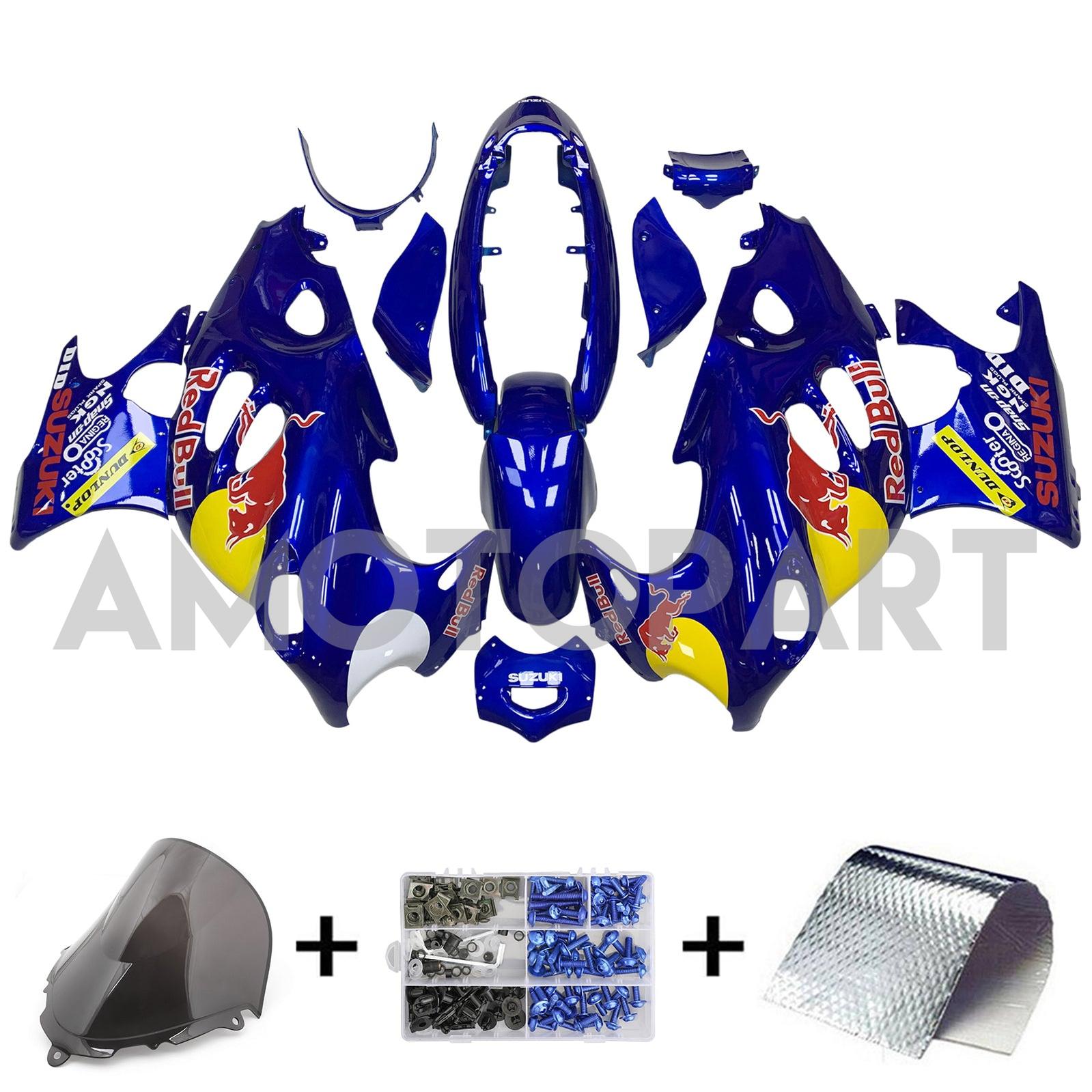 Amotopart 2003-2006 Suzuki Katana GSX600F GSX750F Gloss Blue Bull Fairing Kit