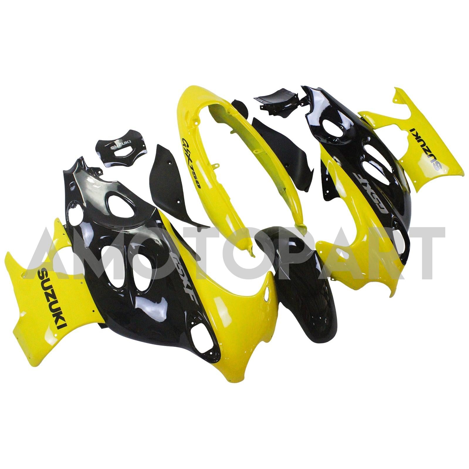 Amotopart 2003-2006 Suzuki Katana GSXF600/750 Fairing Black&Yellow Kit