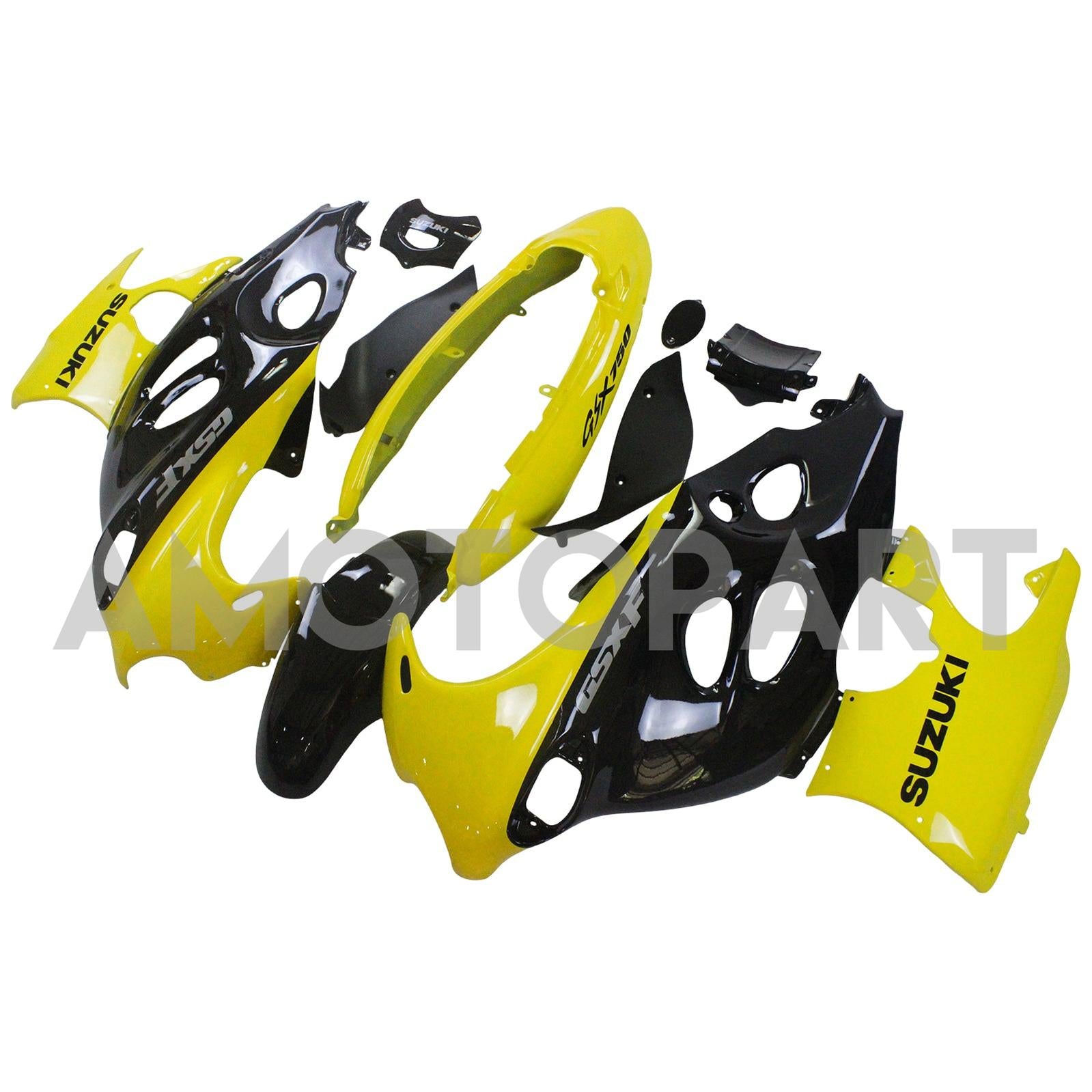 Amotopart 2003-2006 Suzuki Katana GSXF600/750 Fairing Black&Yellow Kit