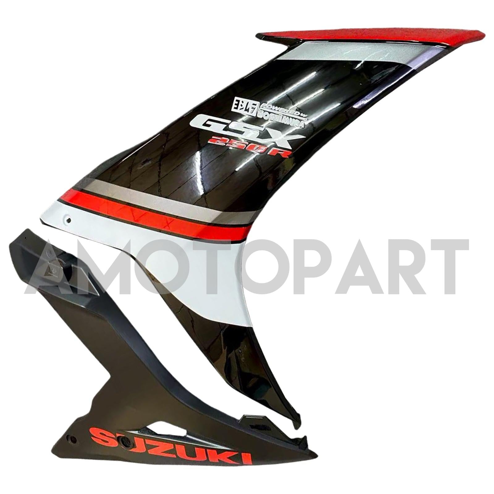 Amotopart 2017-2020 スズキ GSX250R フェアリング レッド&ブラックキット