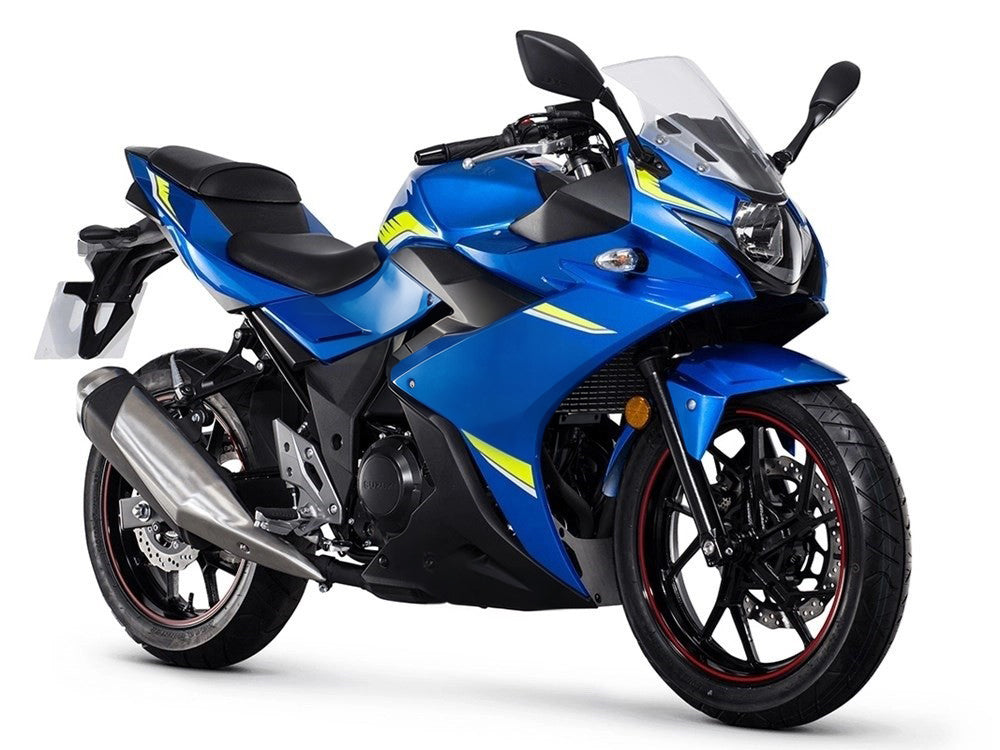 Amotopart 2017-2020 Suzuki GSX250R Fairing Blue & Yellow Kit