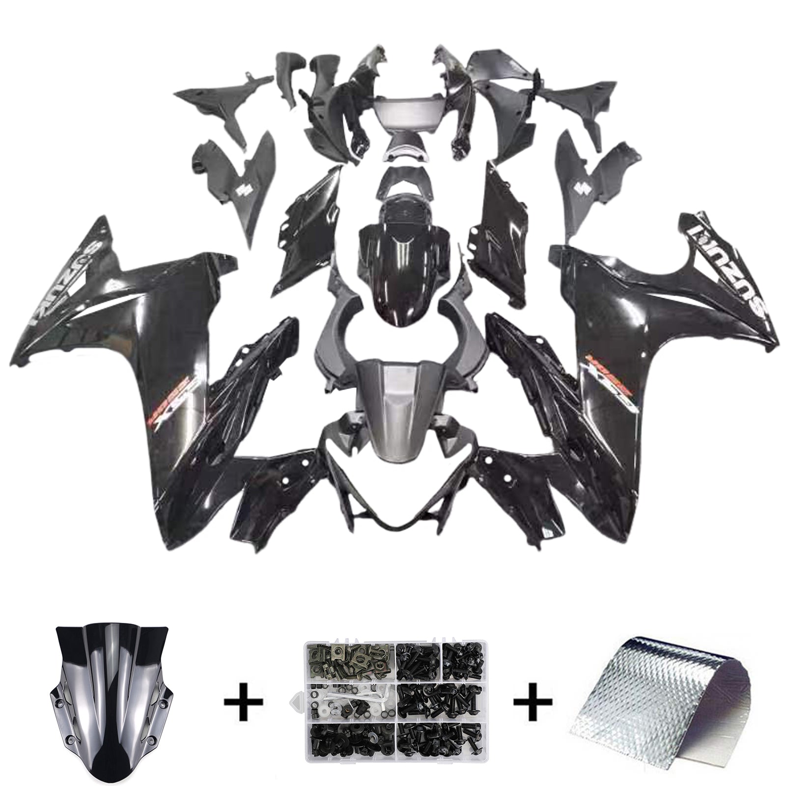 Amotopart 2017-2020 Suzuki GSX250R Fairing Matte Black Kit