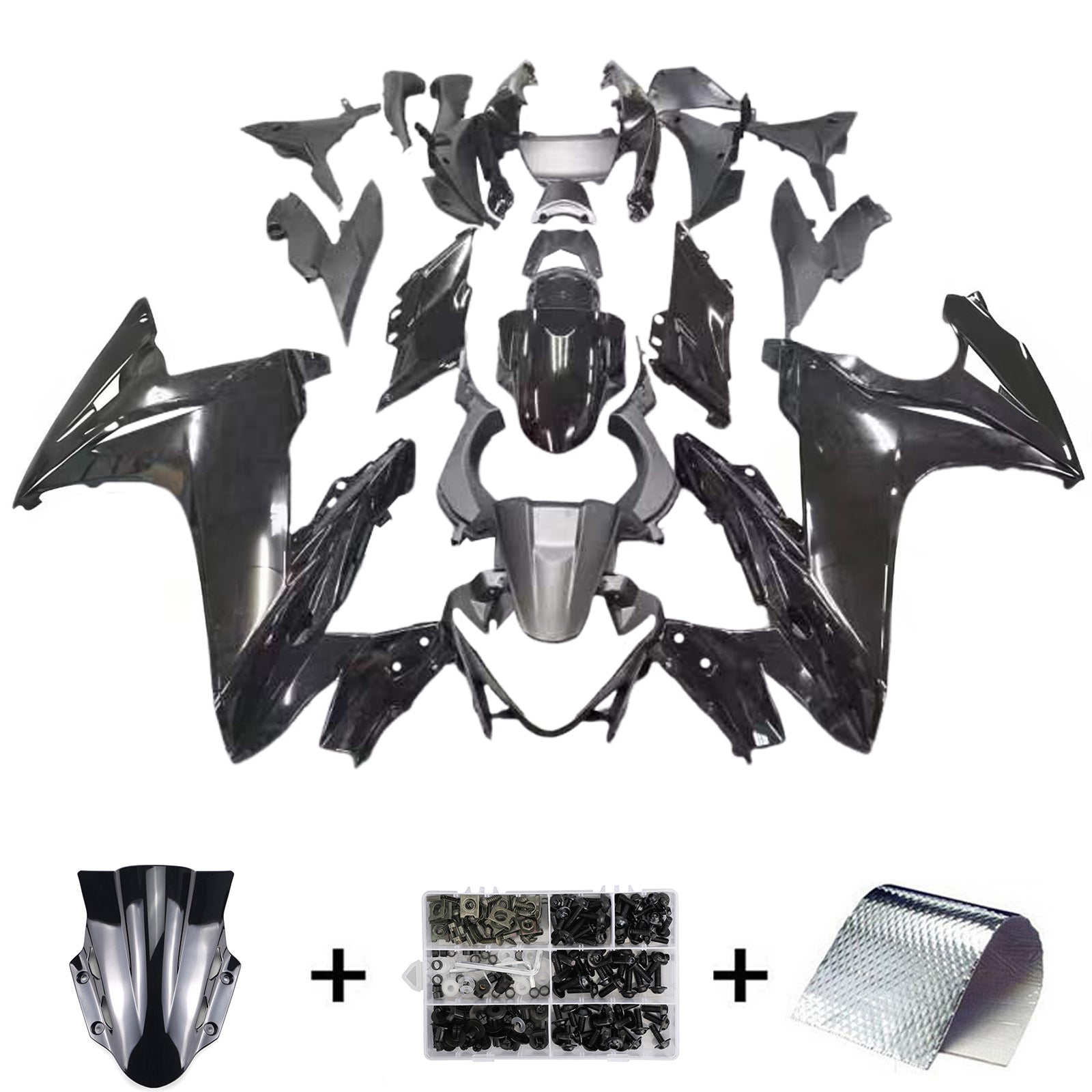 Amotopart 2017-2020 Suzuki GSX250R Fairing Matte Black Kit