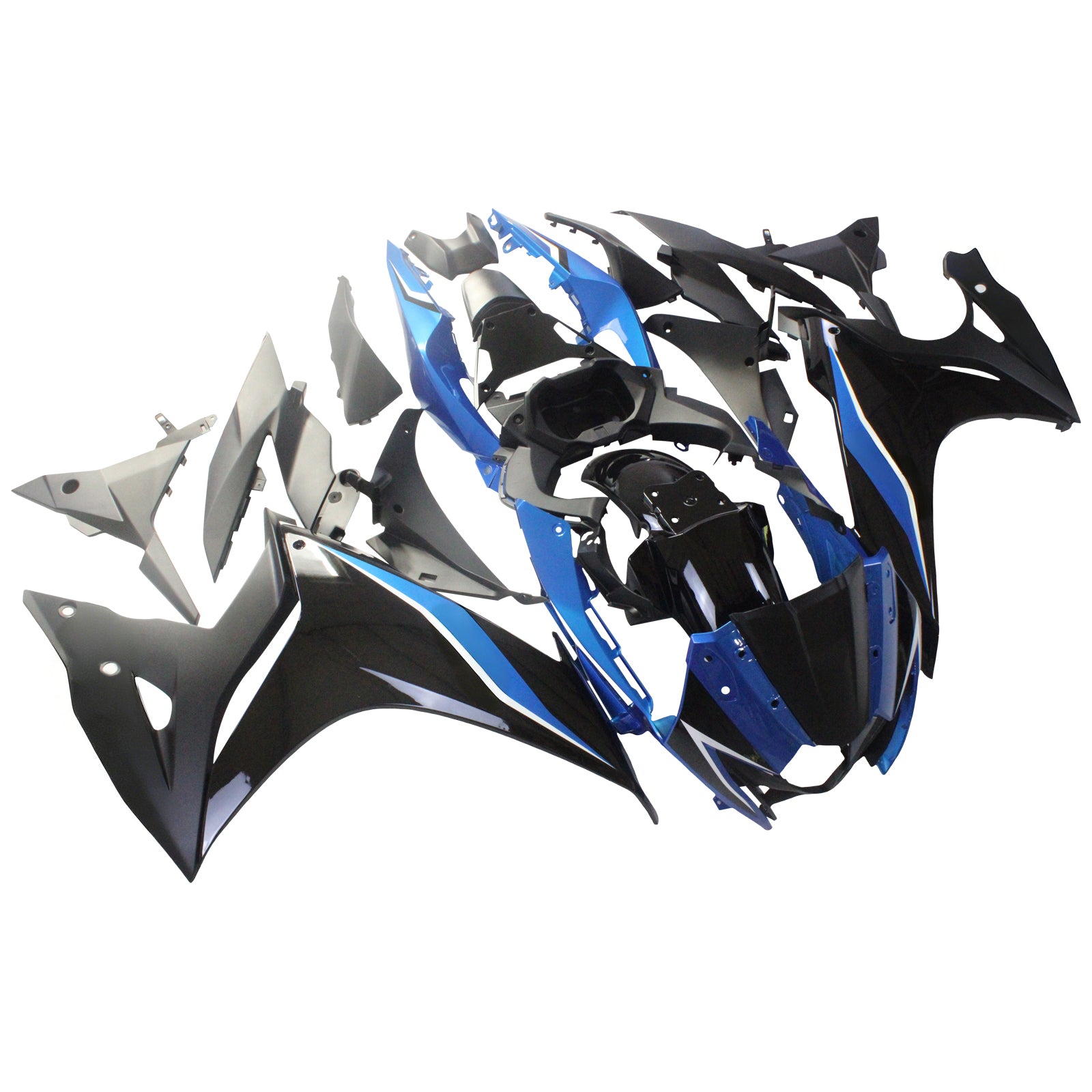 Amotopart 2017-2020 Suzuki GSX250R Fairing Blue&White Kit