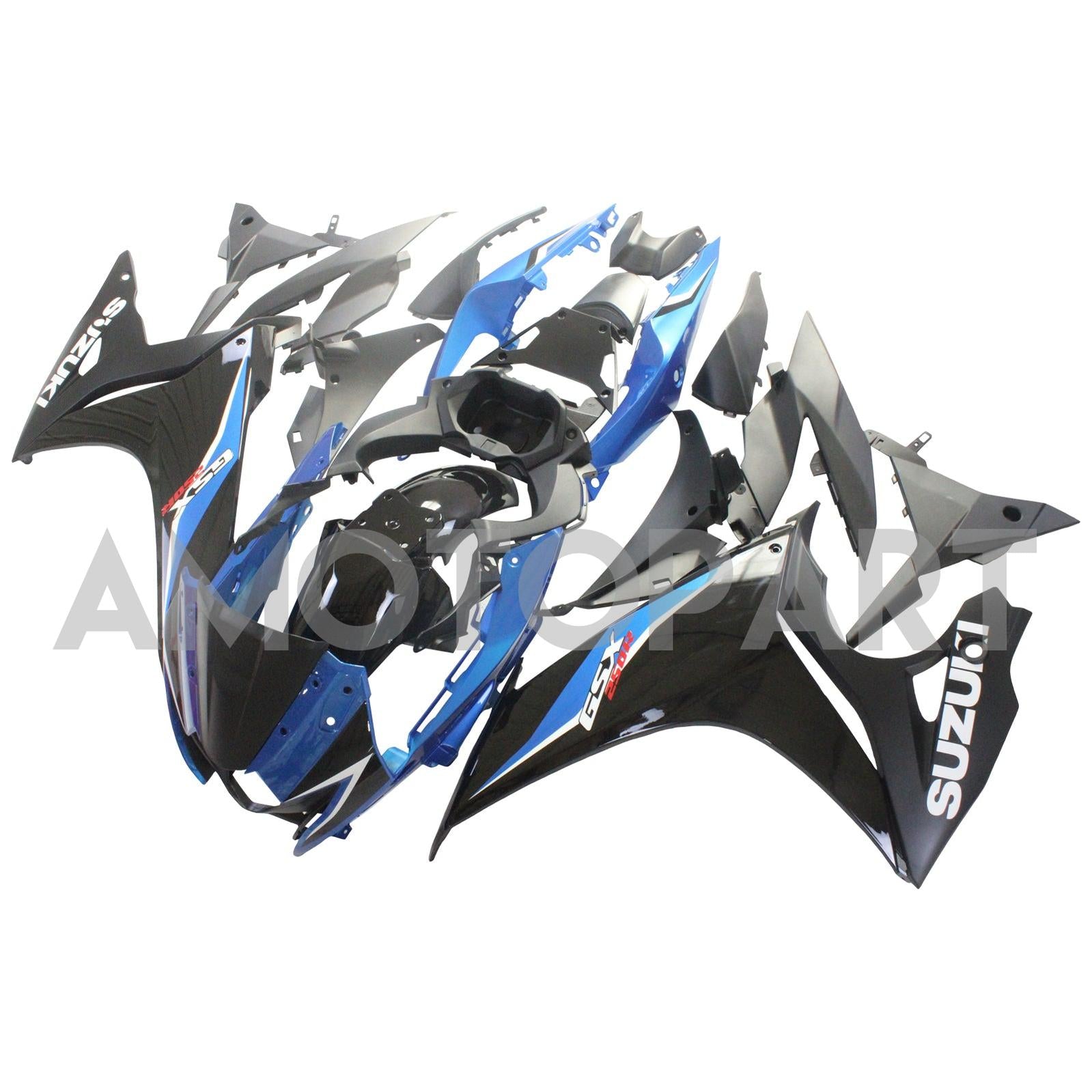 Amotopart 2017-2020 スズキ GSX250R フェアリング ブルー&ホワイト キット