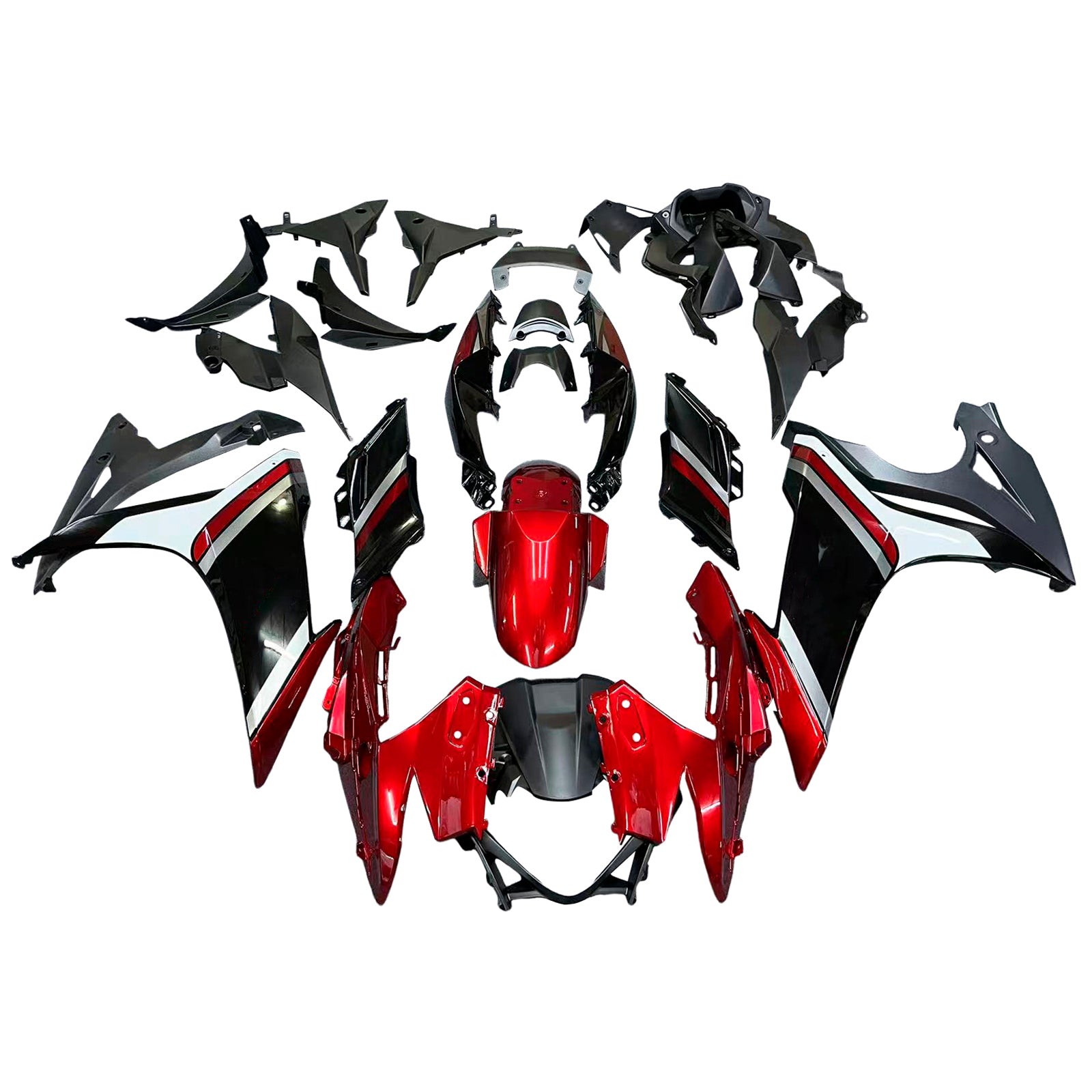 Amotopart 2017-2020 GSX250R Suzuki Red&Black Fairing Kit