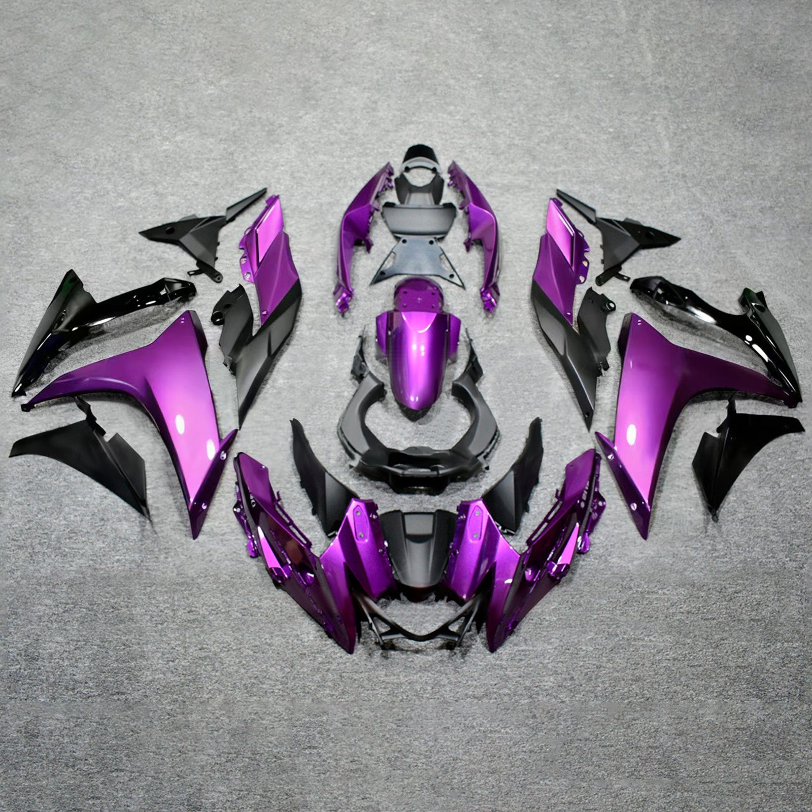 Amotopart 2017-2020 Suzuki GSX250R Purple Black White Fairing Kit