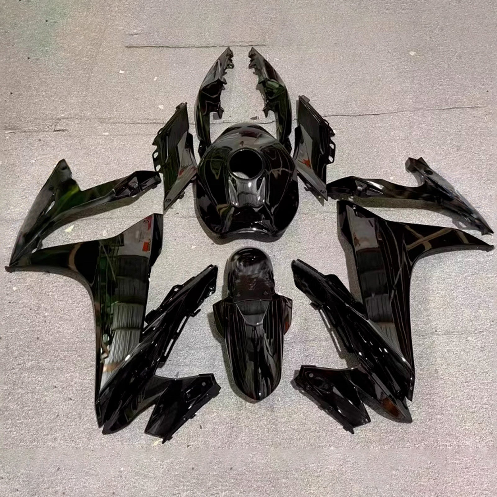 Kit de carenagem preta Amotopart 2017-2020 Suzuki GSX250R
