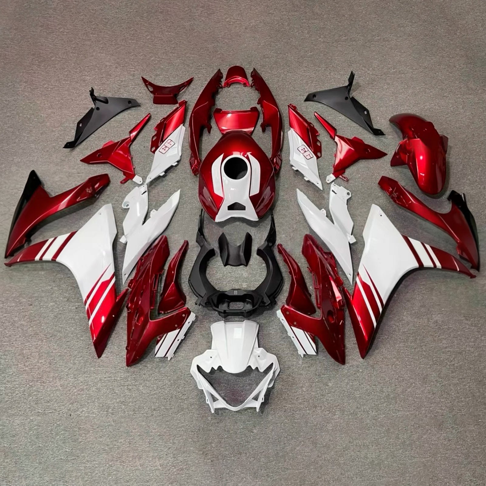 Amotopart 2017-2020 Suzuki GSX250R Red White Black Fairing Kit
