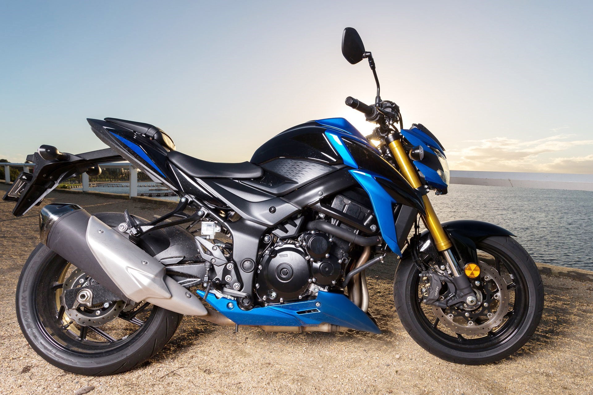 Amotopart 2017-2022 Suzuki GSX-S 750 Fairing Blue & Black Kit