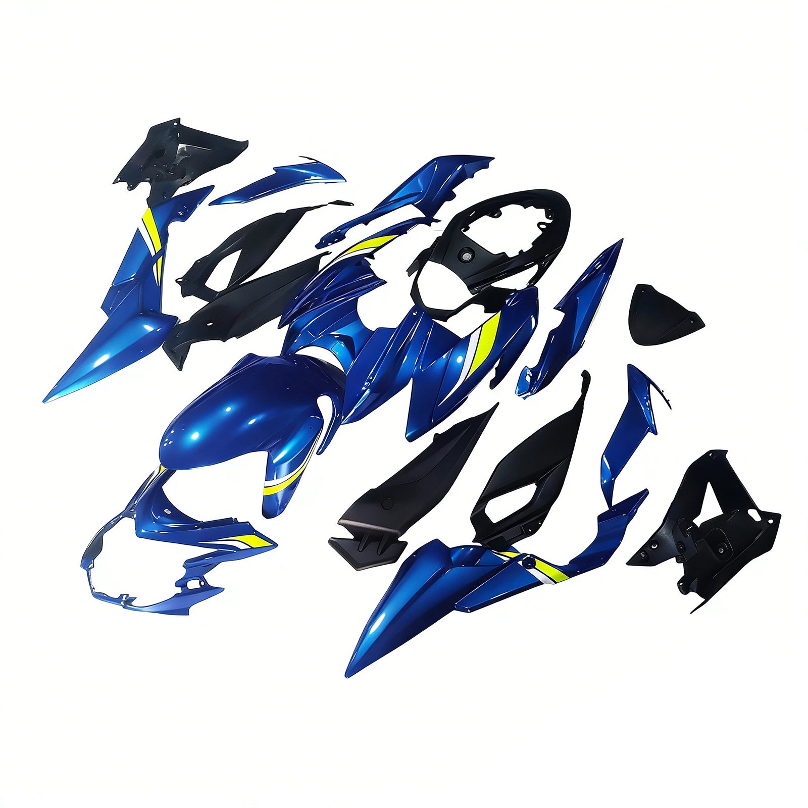 Amotopart 2017-2022 Suzuki GSX-S 750 Fairing Blue Style1 Kit