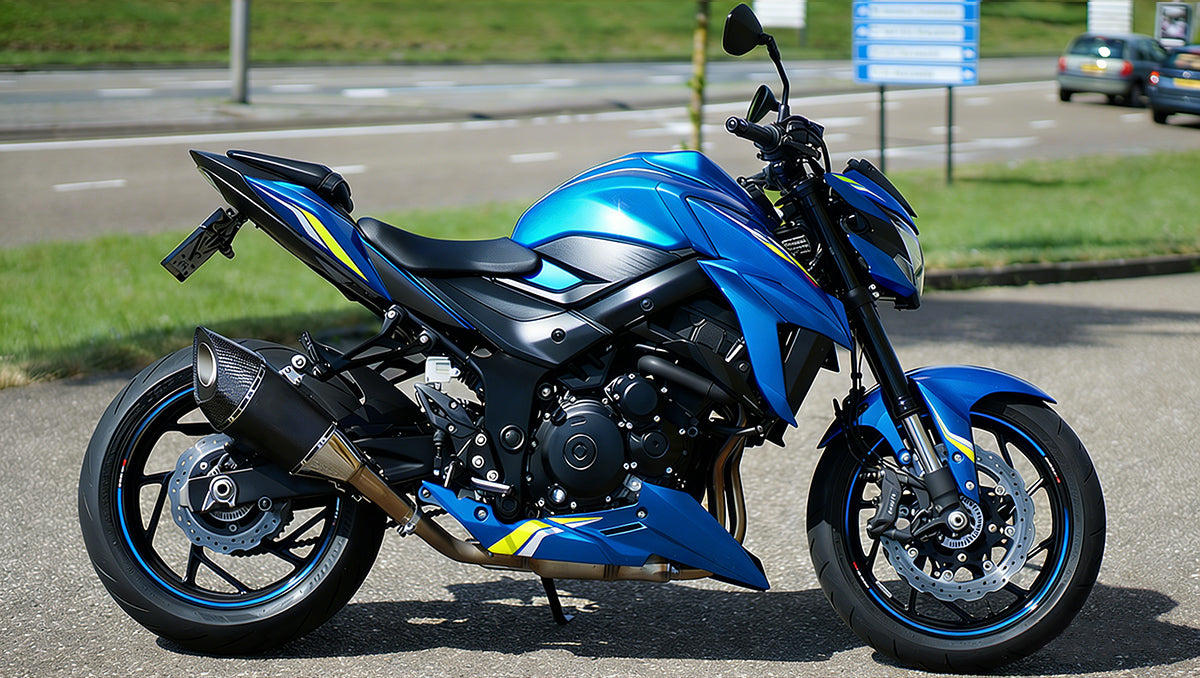 Amotopart 2017-2022 Suzuki GSX-S 750 Fairing Blue Style1 Kit