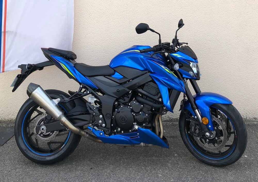 Amotopart 2017-2022 Suzuki GSX-S 750 Fairing Blue Style2 Kit