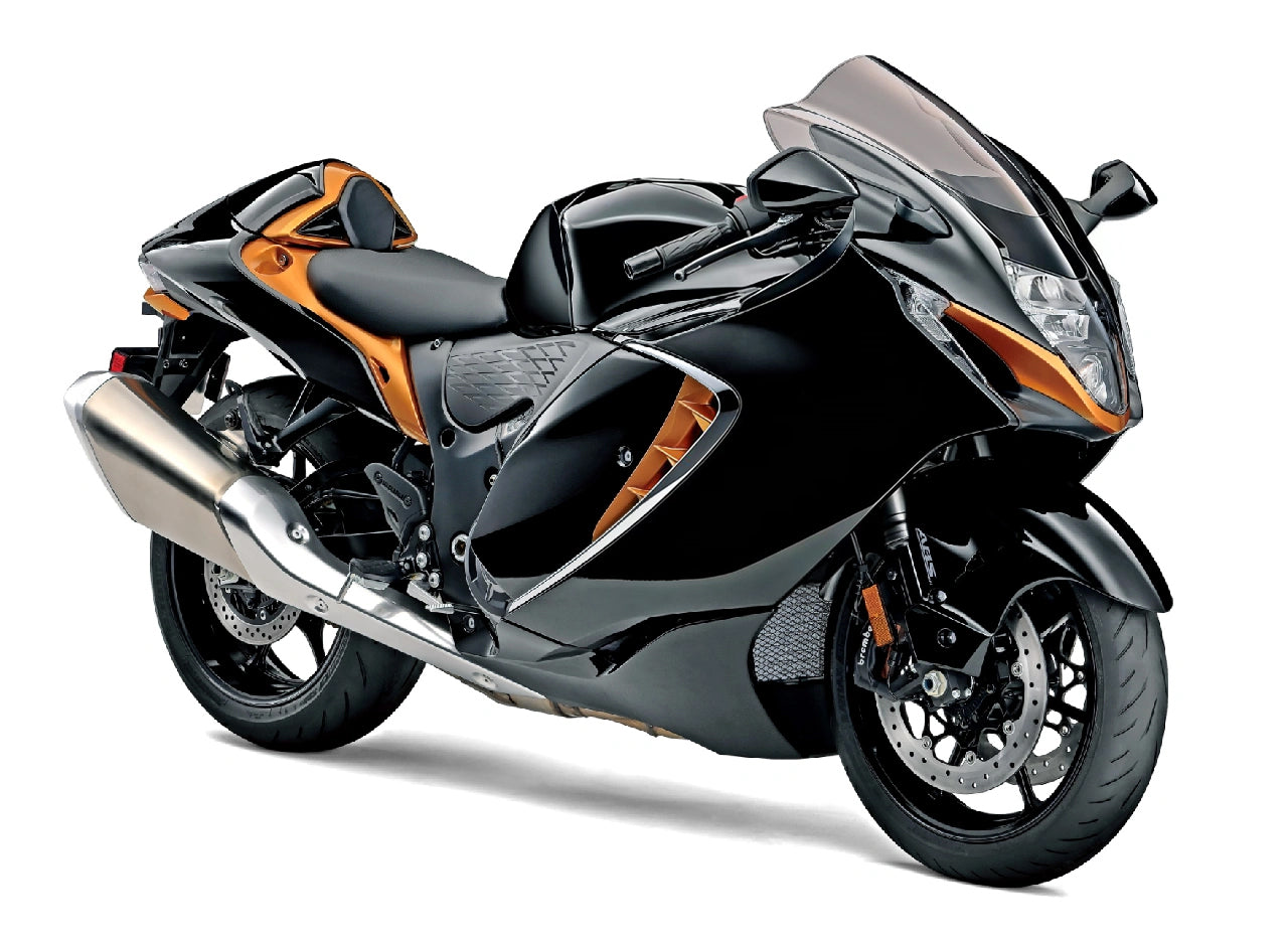 Amotopart 2021-2026 Suzuki Hayabusa GSX1300R Black with Orange Fairing Kit