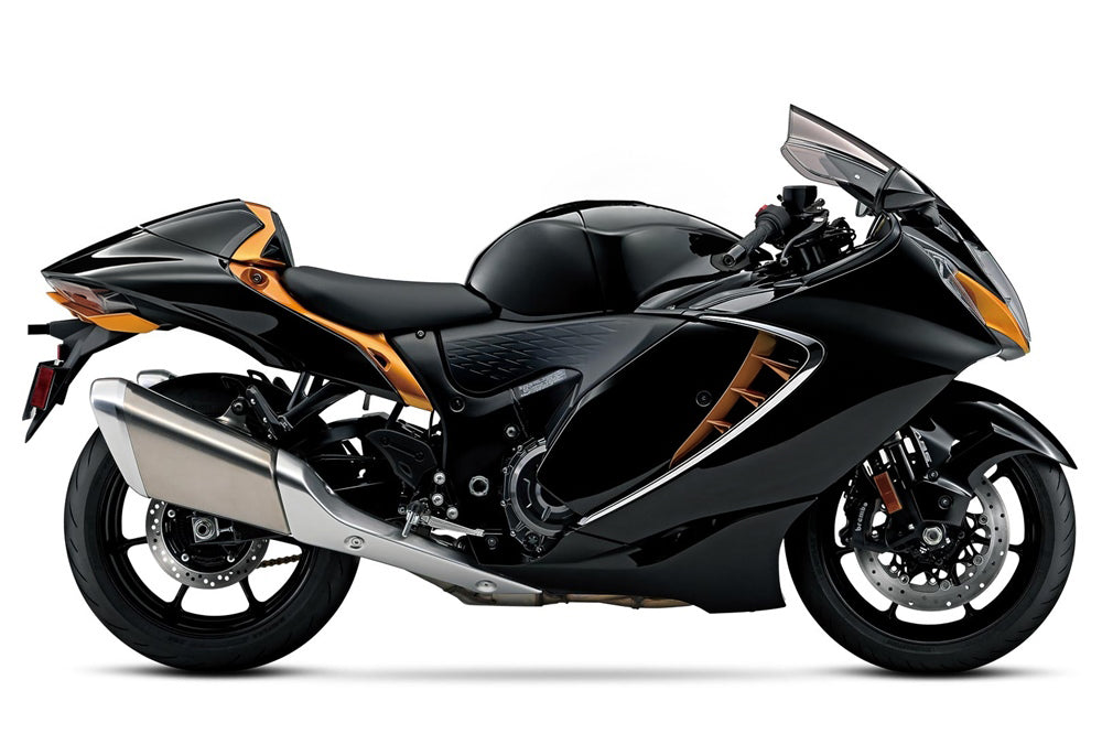 Amotopart 2021-2026 Suzuki Hayabusa GSX1300R Black with Orange Fairing Kit