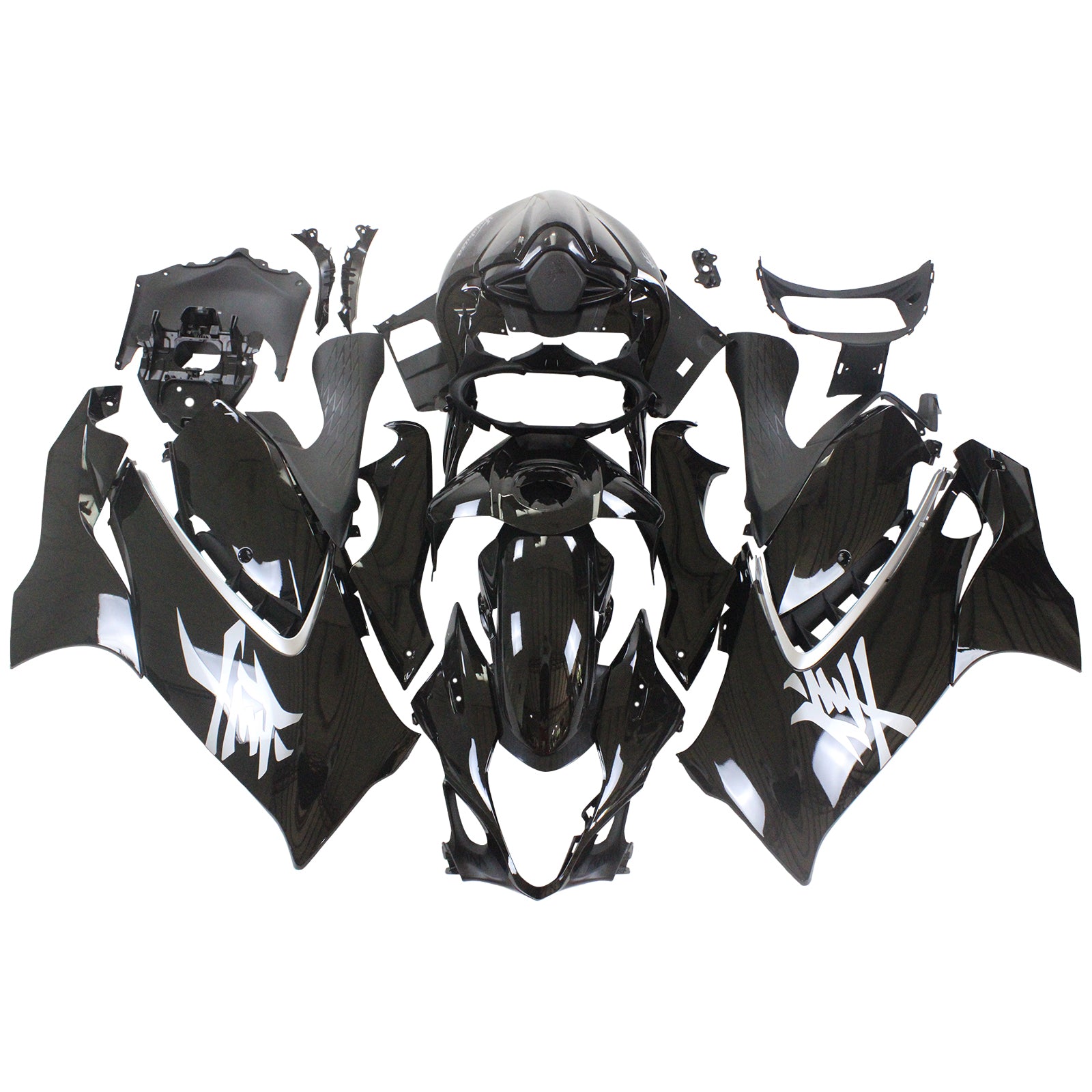 Amotopart 2021-2025 Suzuki Hayabusa GSX1300R Gloss Black Fairing Kit