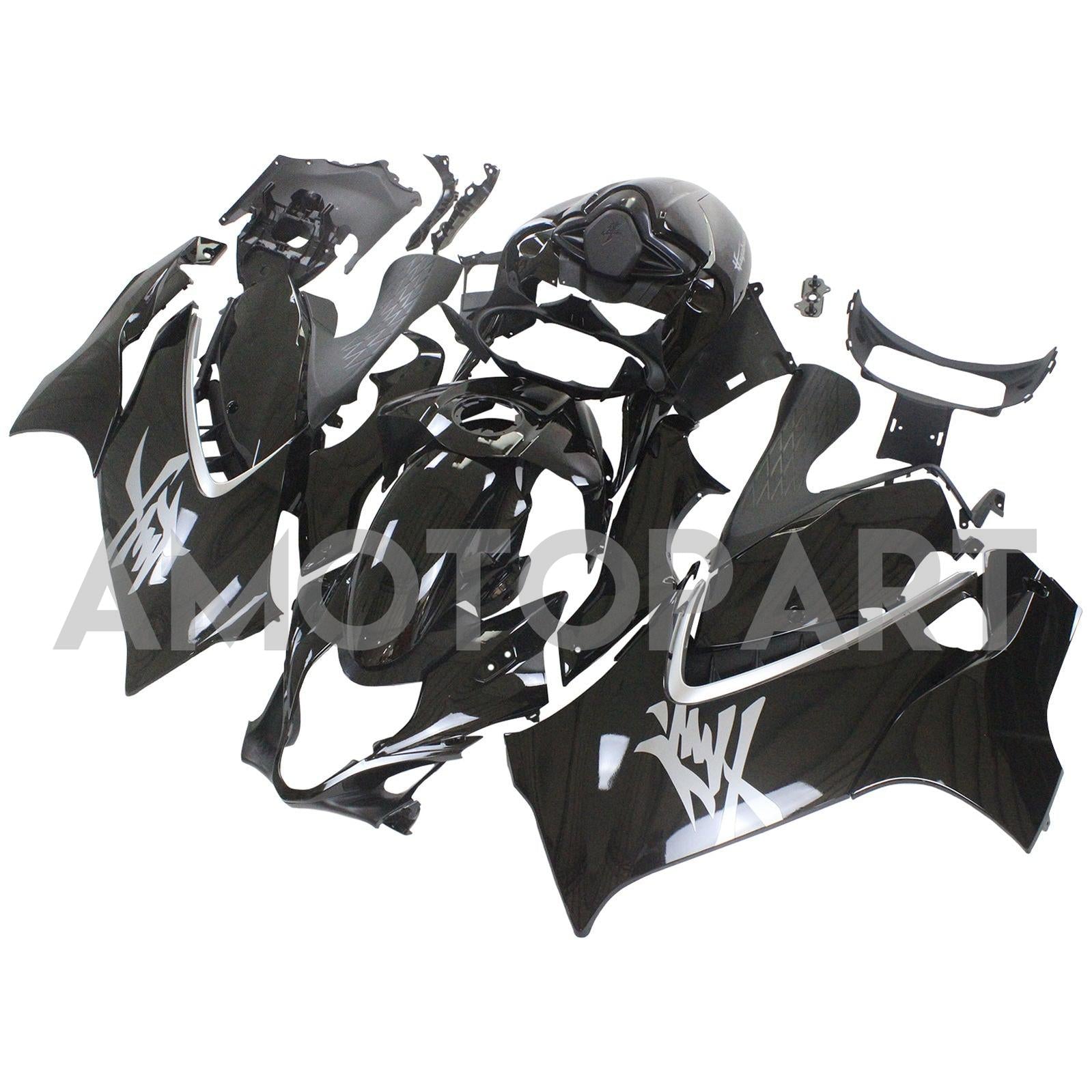 Amotopart 2021-2025 Suzuki Hayabusa GSX1300R Gloss Black Fairing Kit