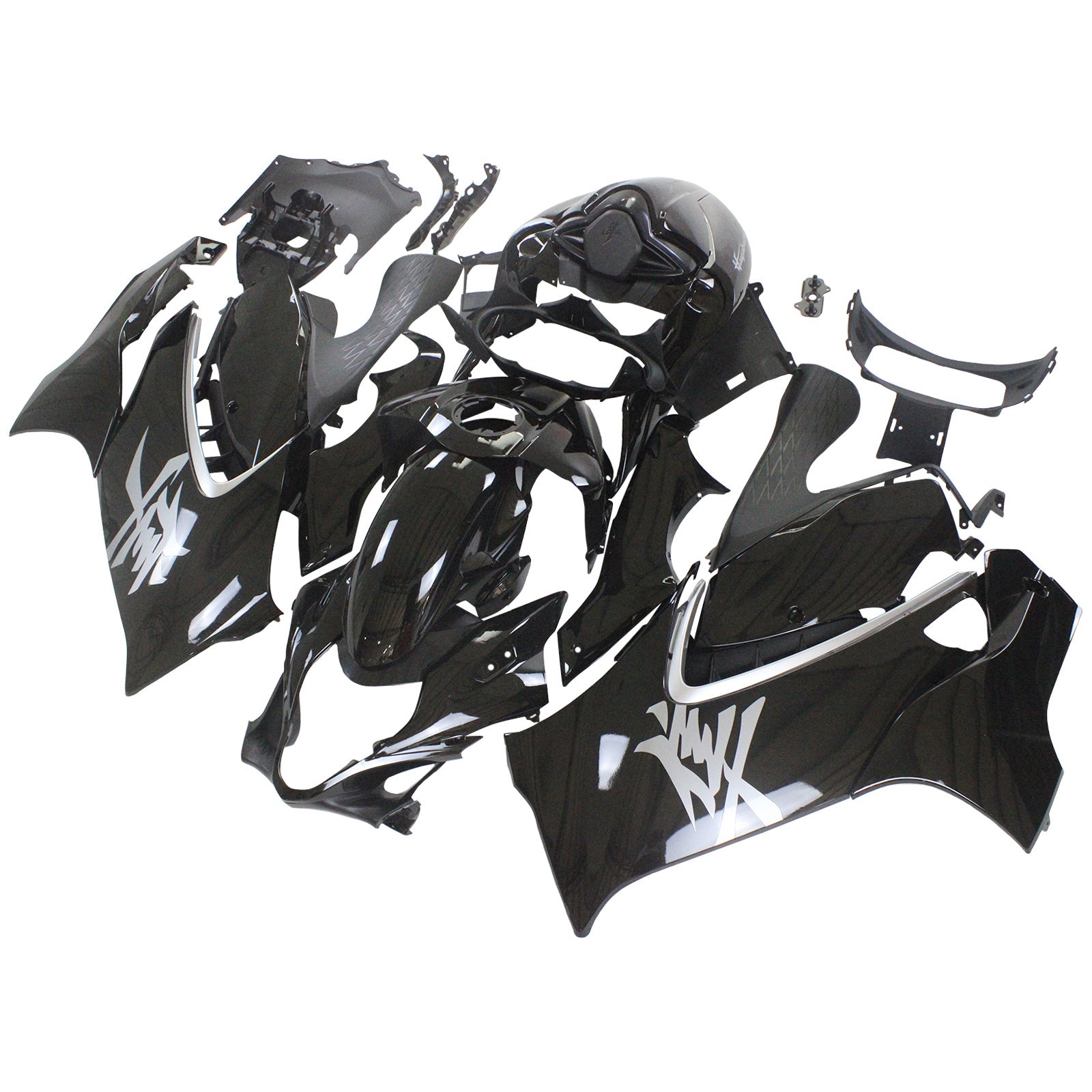 Amotopart 2021-2025 Suzuki Hayabusa GSX1300R Gloss Black Fairing Kit