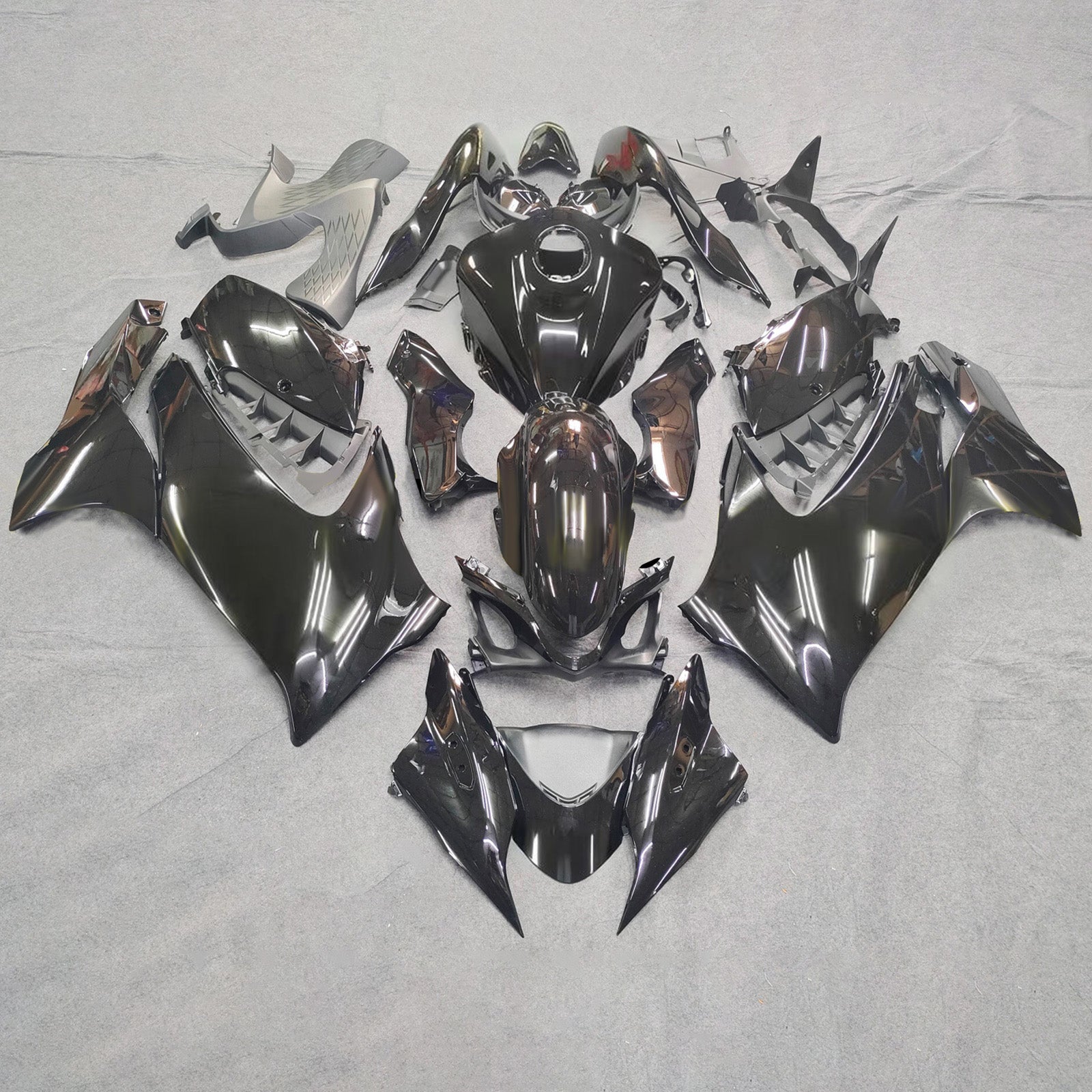 Amotopart 2021-2025 Suzuki GSX1300R Black Fairing Kit