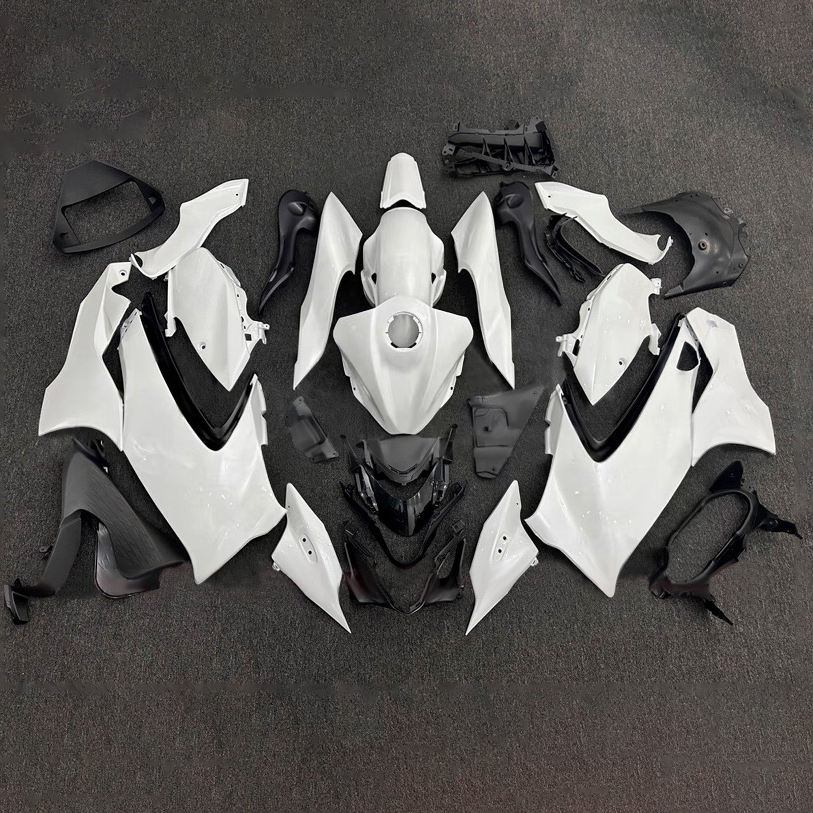 Amotopart 2021-2025 Suzuki GSX1300R White  Fairing Kit