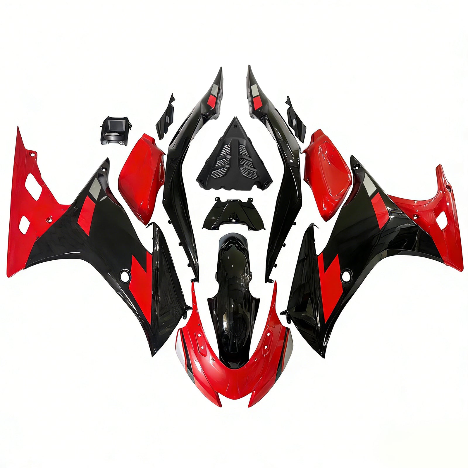 Amotopart 2017-2024 Suzuki GSX-R125 Glossy Red Black Fairing Kit (Only suitable for the US version)