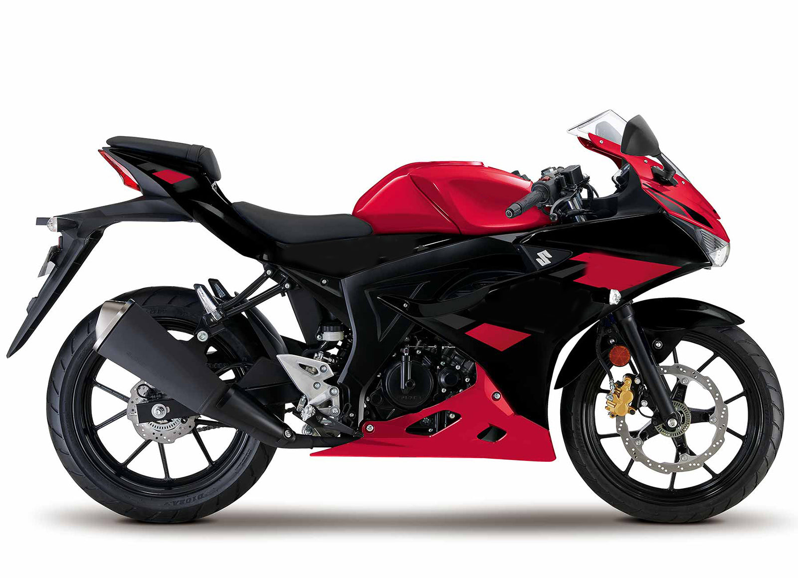 Amotopart 2017-2024 Suzuki GSX-R125 Glossy Red Black Fairing Kit (Only