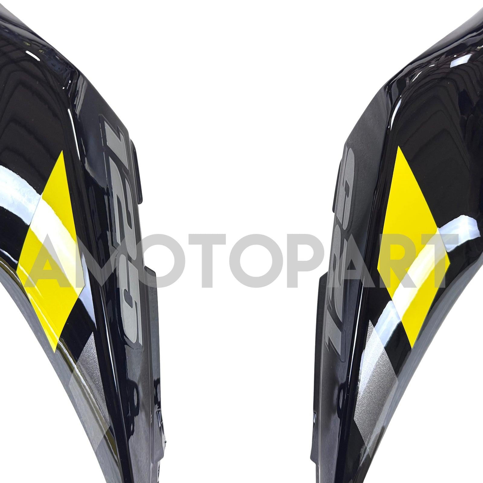 Amotopart 17–24 Suzuki GSX-R125 Schwarz Gelb Verkleidungsset (nur für die US-Version geeignet)