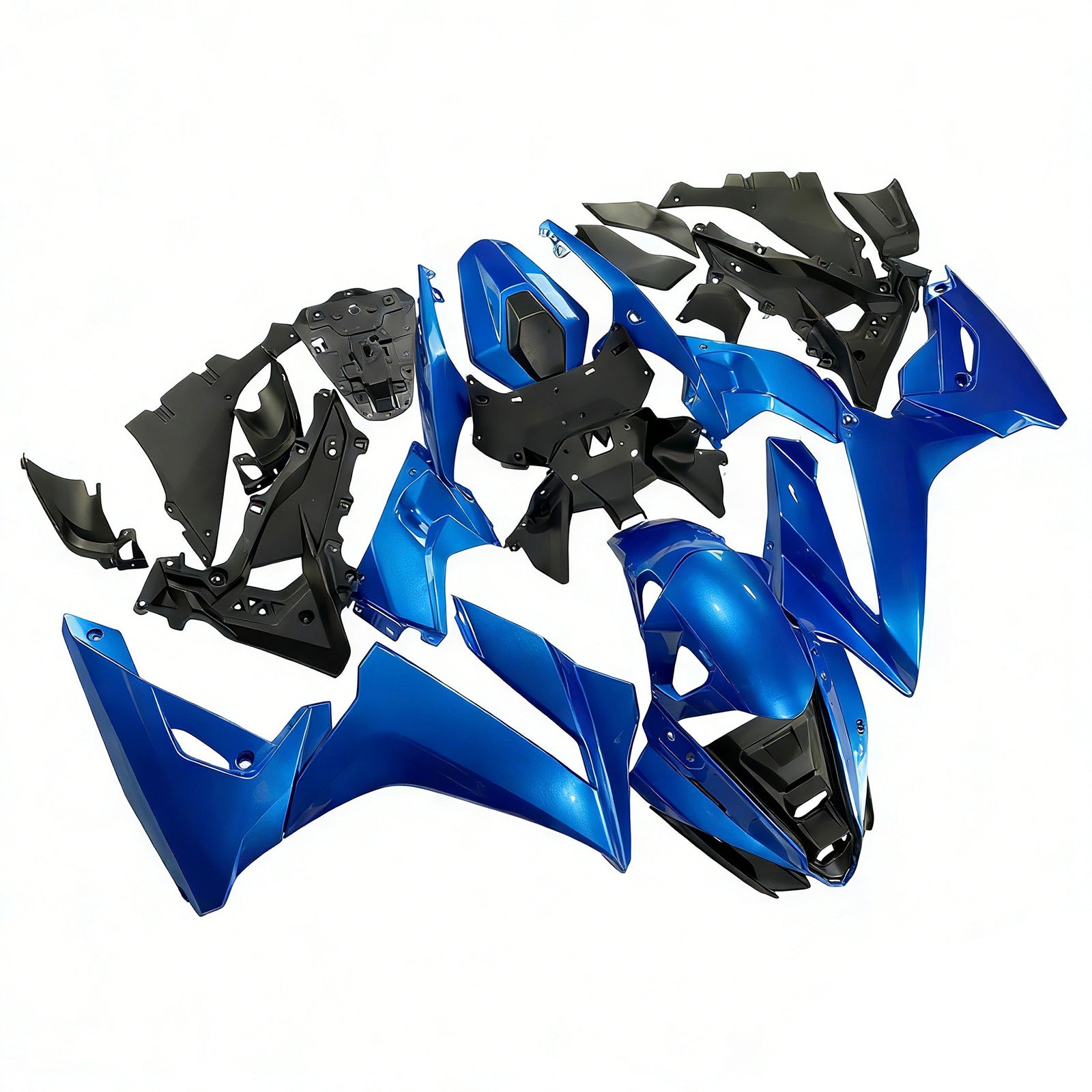 Amotopart 2024-2025 Suzuki GSX-8R Blue White Fairing Kit