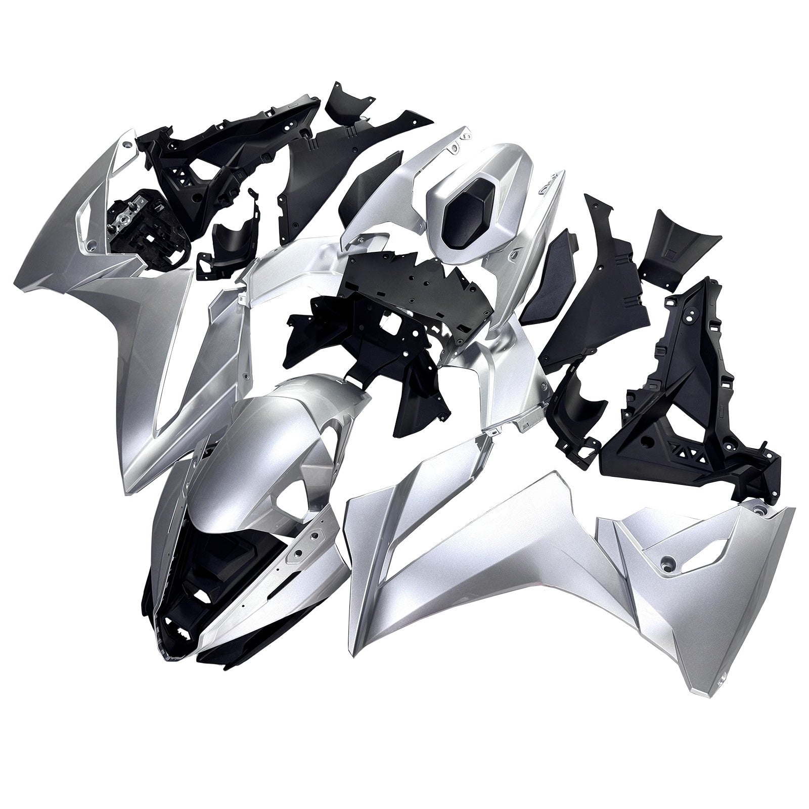 Amotopart 2024–2025 Suzuki GSX-8R Silber Verkleidungsset