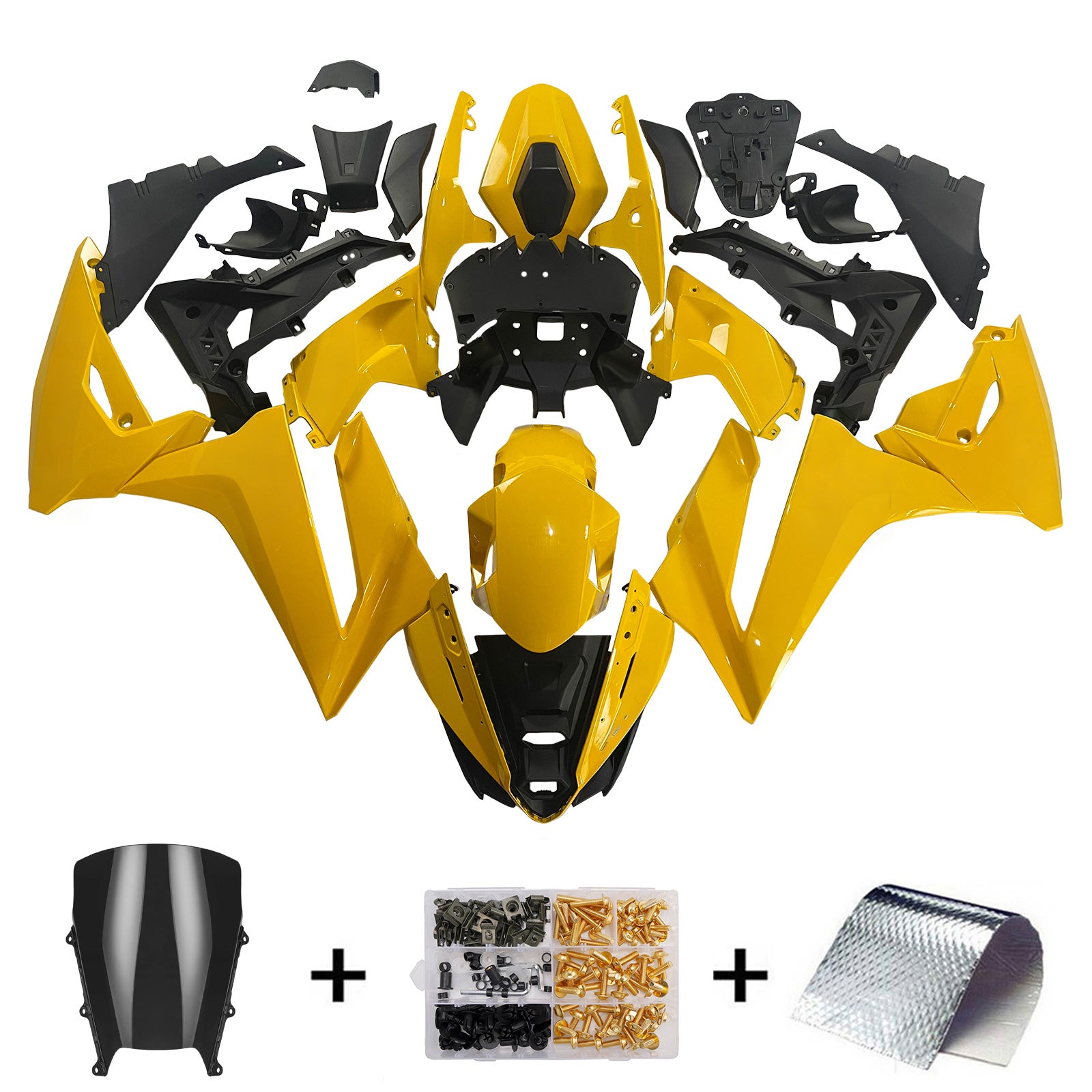Amotopart 2024-2026 Suzuki GSX-8R Yellow Fairing Kit
