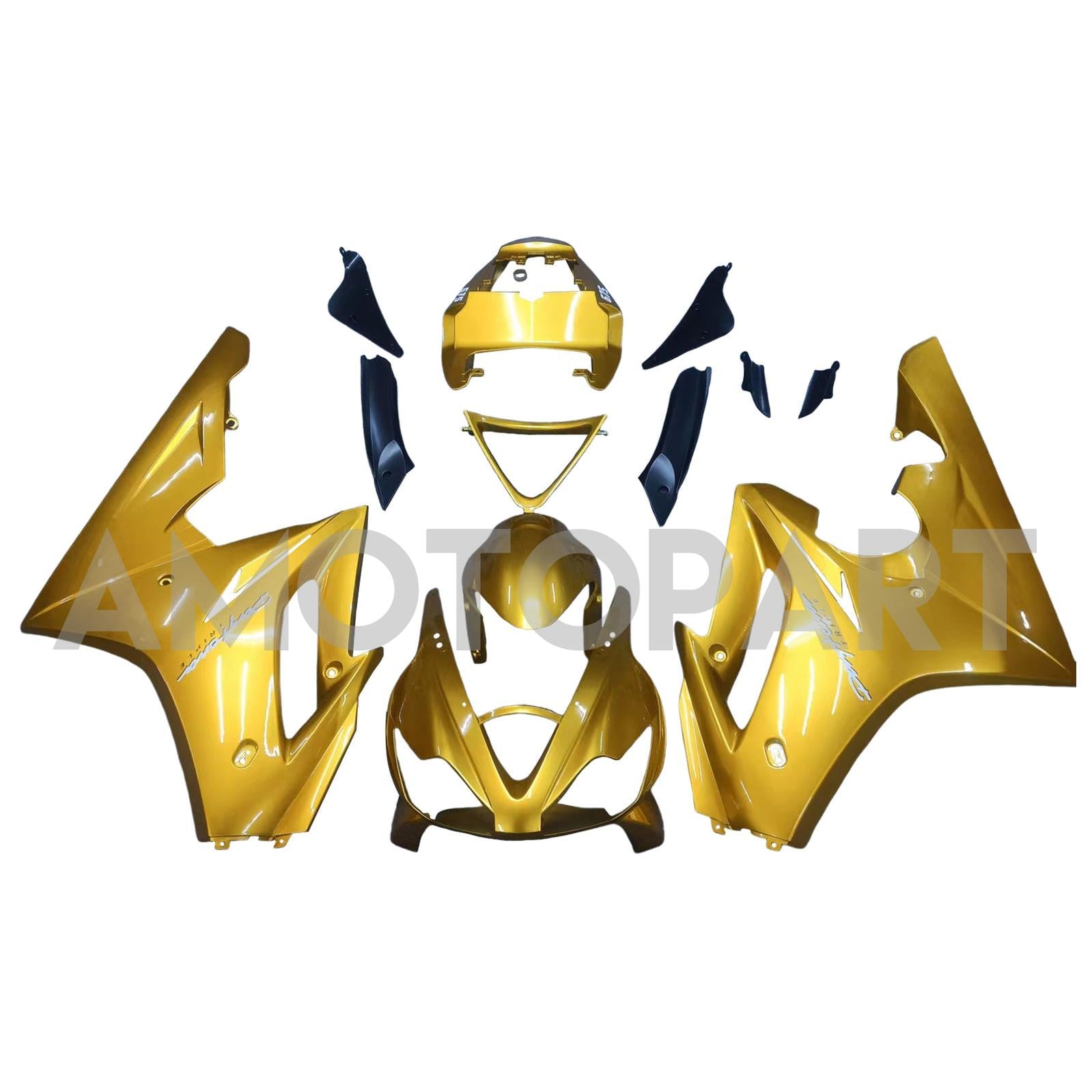 Amotopart 2006-2008 トライアンフ デイトナ 675 ゴールド フェアリングキット