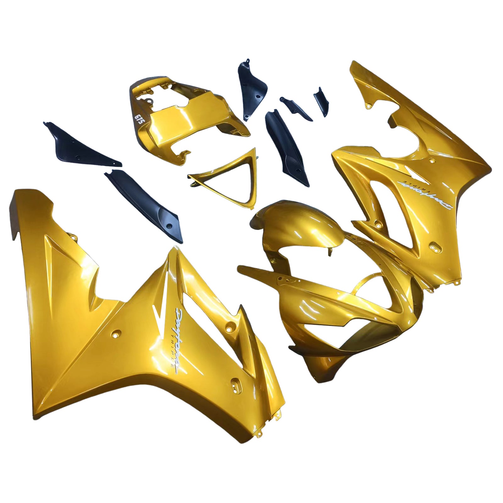 Amotopart 2006-2008 Triumph Daytona 675 Gold Fairing Kit