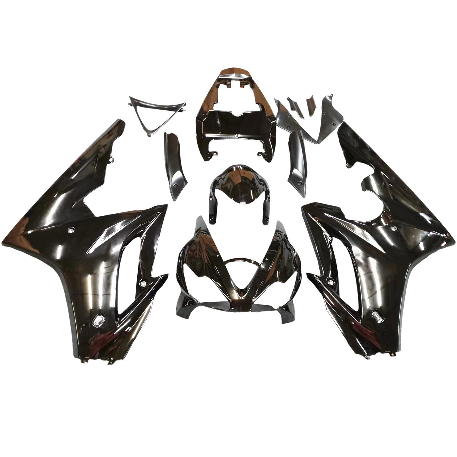 Amotopart フェアリング Triumph Daytona 675 2006-2008 グロスブラック フェアリングキット
