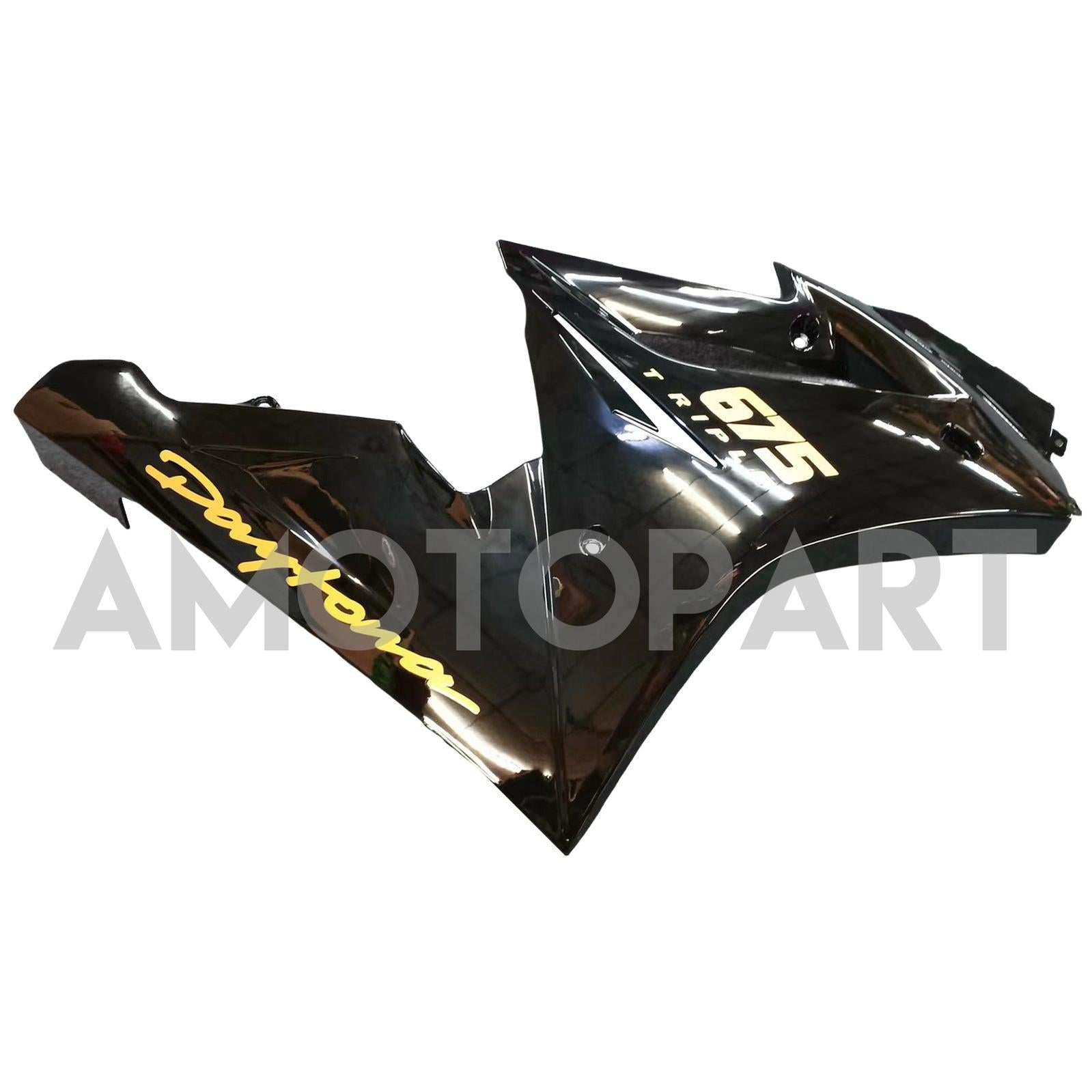 Amotopart Fairings Triumph Daytona 675 2006-2008 Kit de carénage noir gloss