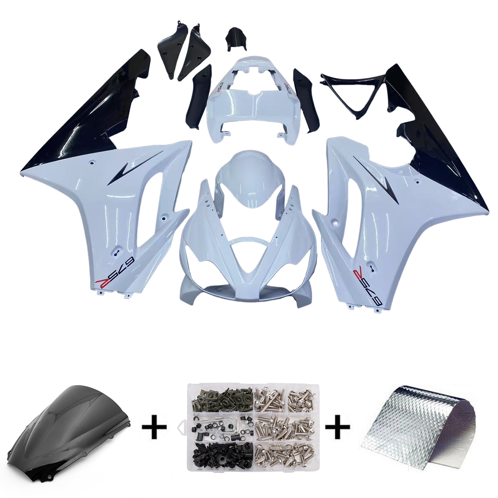 Amotopart 2006-2008 Kit carena oro Triumph Daytona 675