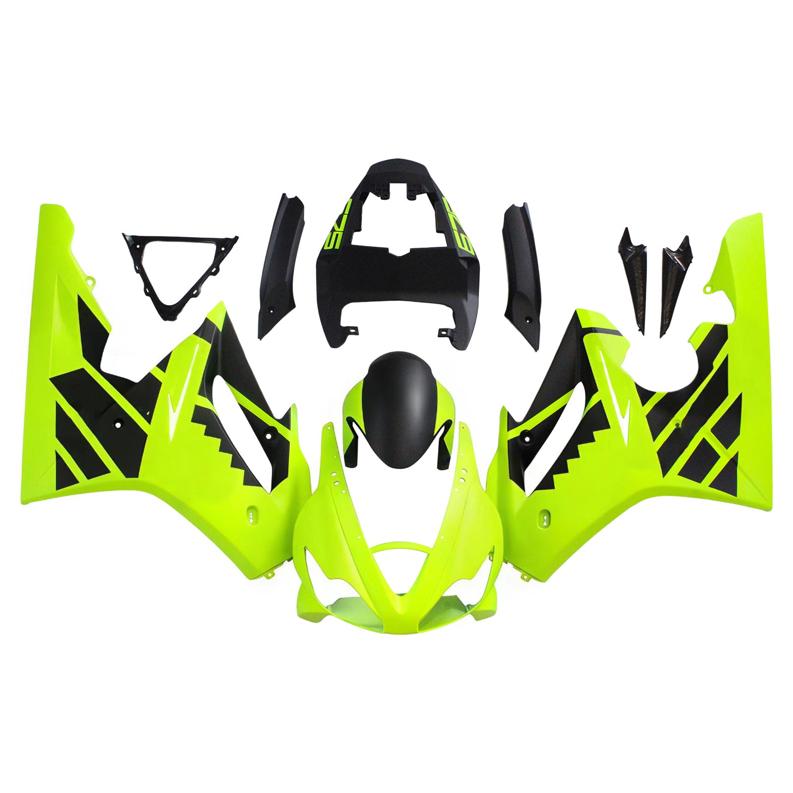 Amotopart Triumph 2006-2008 Daytona 675 Neon Green Fairing Kit