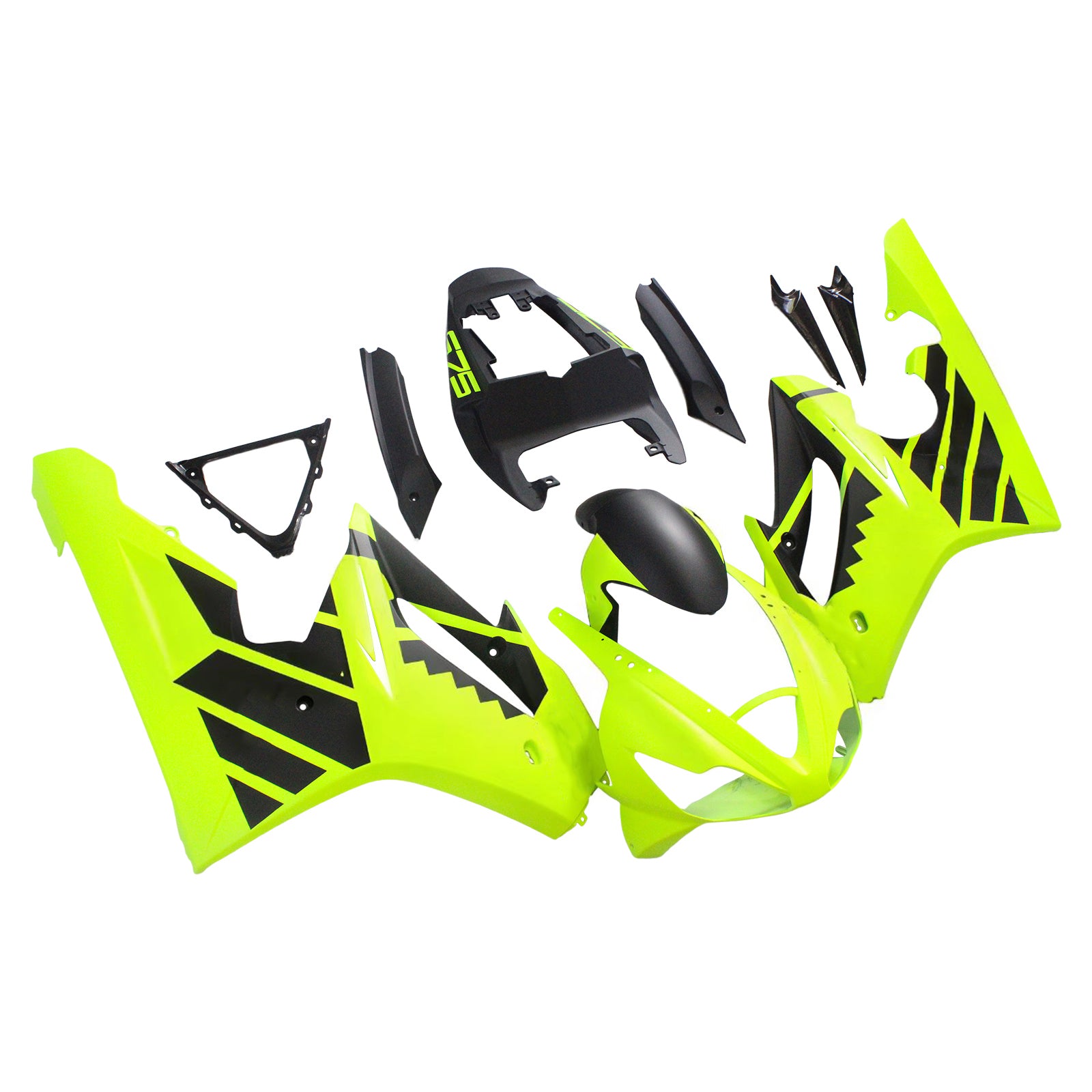 Amotopart Triumph 2006-2008 Daytona 675 Neon Green Fairing Kit