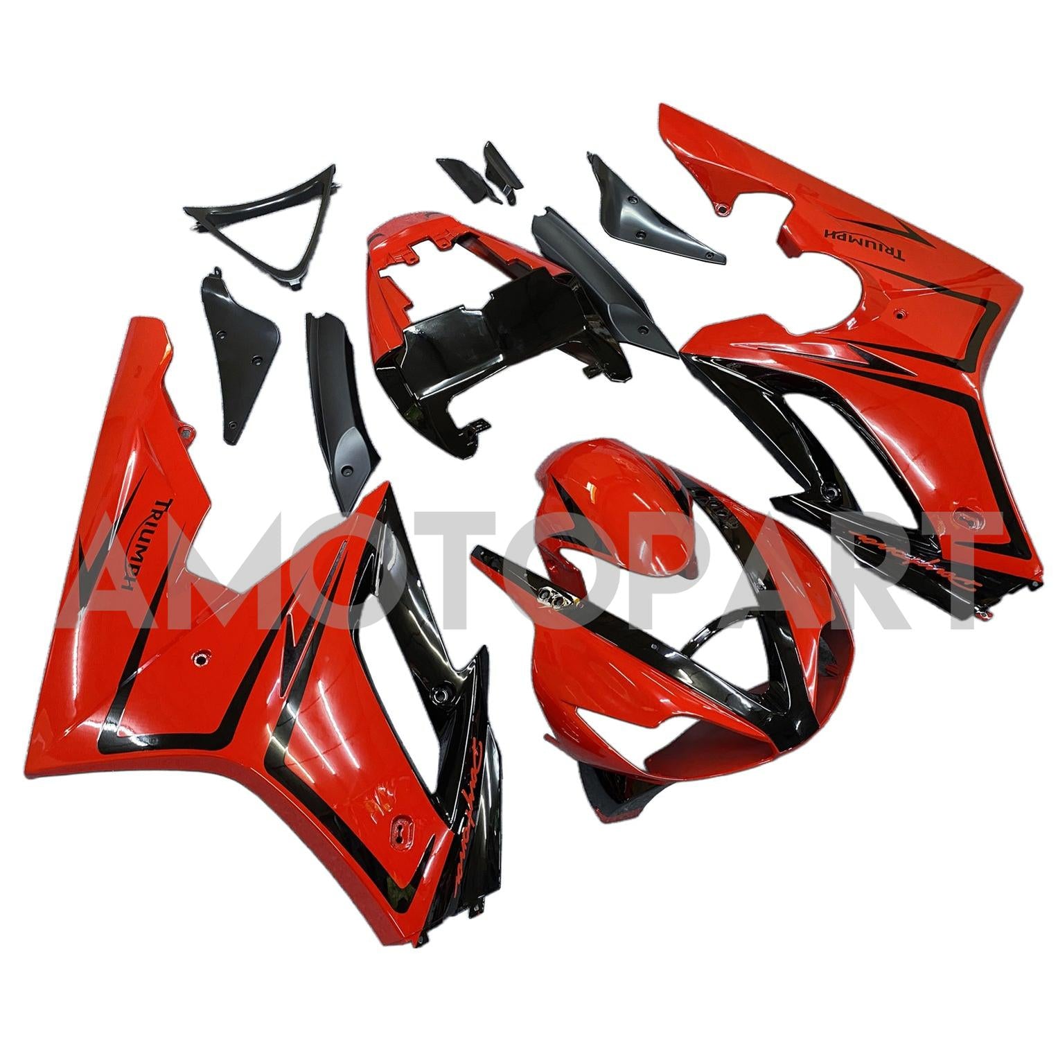 AMOTOPT TRIUMPH 2006-2008 DAYTONA 675 RED COM BLACK LINE Faiting Kit