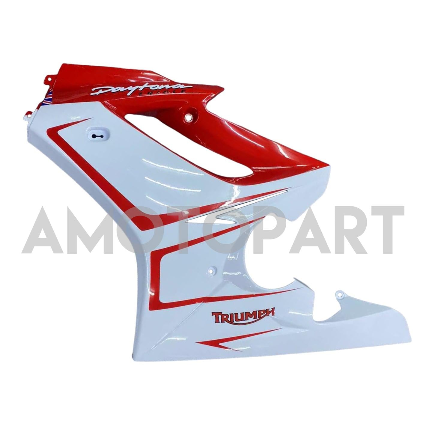 Amotopart 2006-2008 トライアンフ デイトナ 675 レッド&ホワイト スタイル2 フェアリングキット