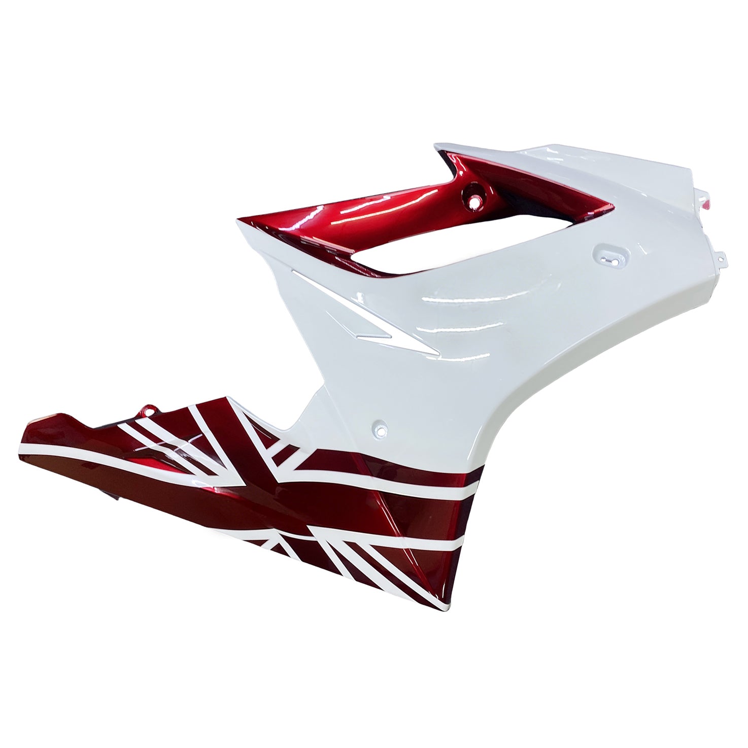 Amotopart 2006-2008 Triumph Daytona 675 Red&White Style1 Fairing Kit