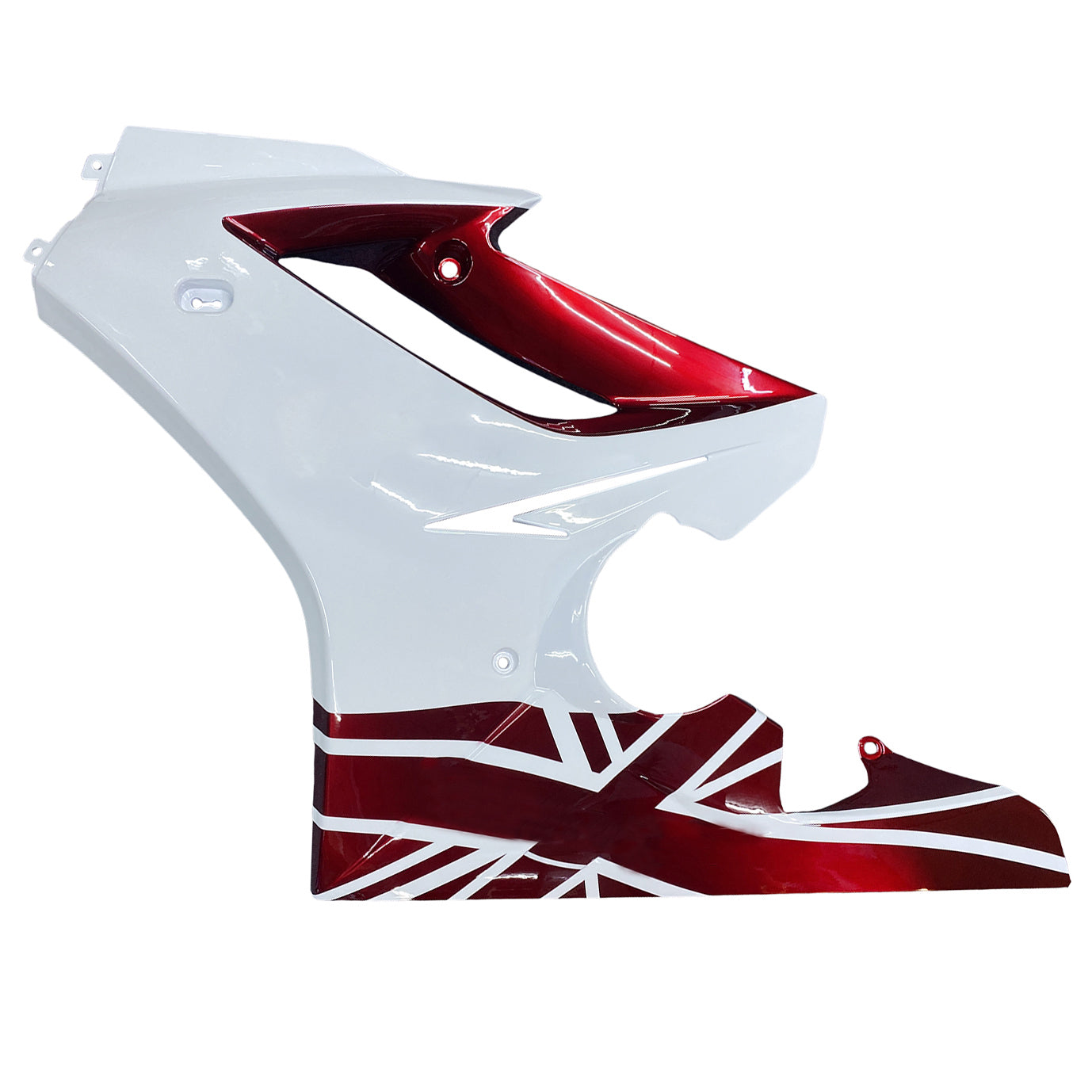 Amotopart 2006-2008 Triumph Daytona 675 Red&White Style1 Fairing Kit