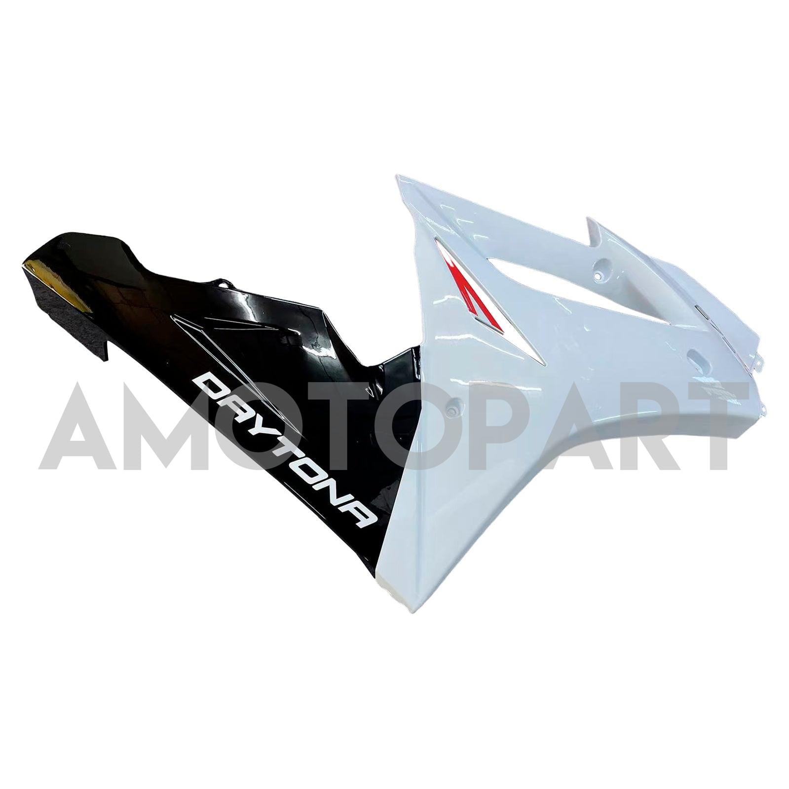 Amotopart 2006-2008 Triumph Daytona 675 Schwarz&Weißes Style4-Verkleidungskit