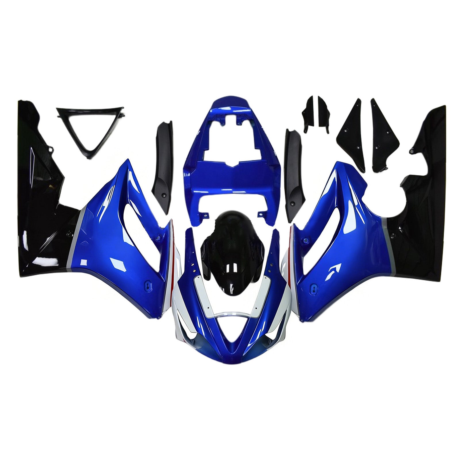 Amotopart 2006-2008 Kit carena Triumph Daytona 675 nero e blu