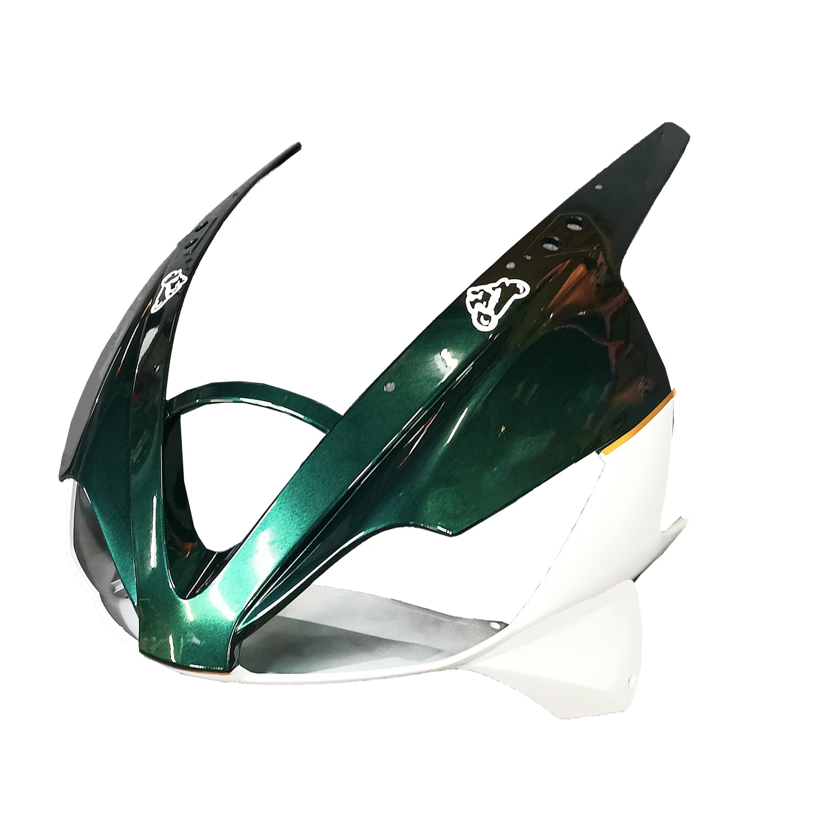 Amotopart 2006-2008 Triumph Daytona 675 Green White Style6 Fairing Kit